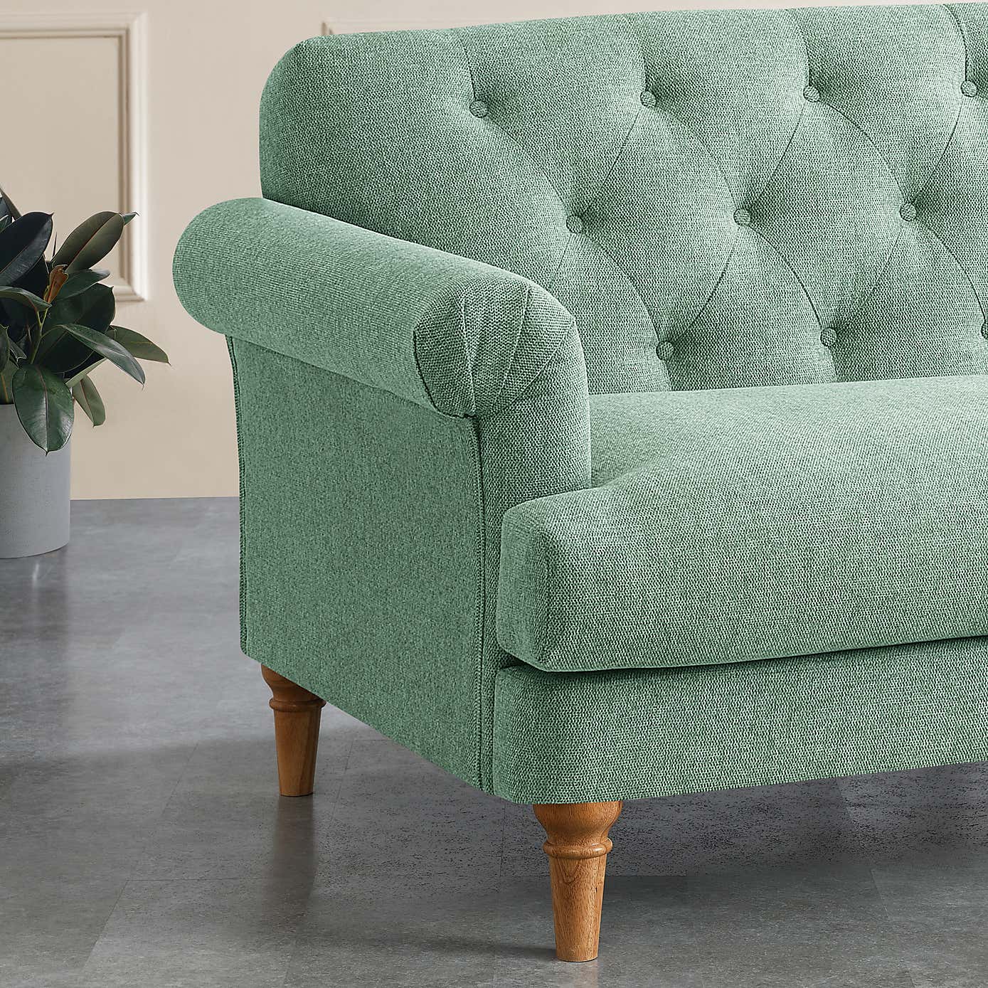 Trance Fabric 3 Seater Sofa