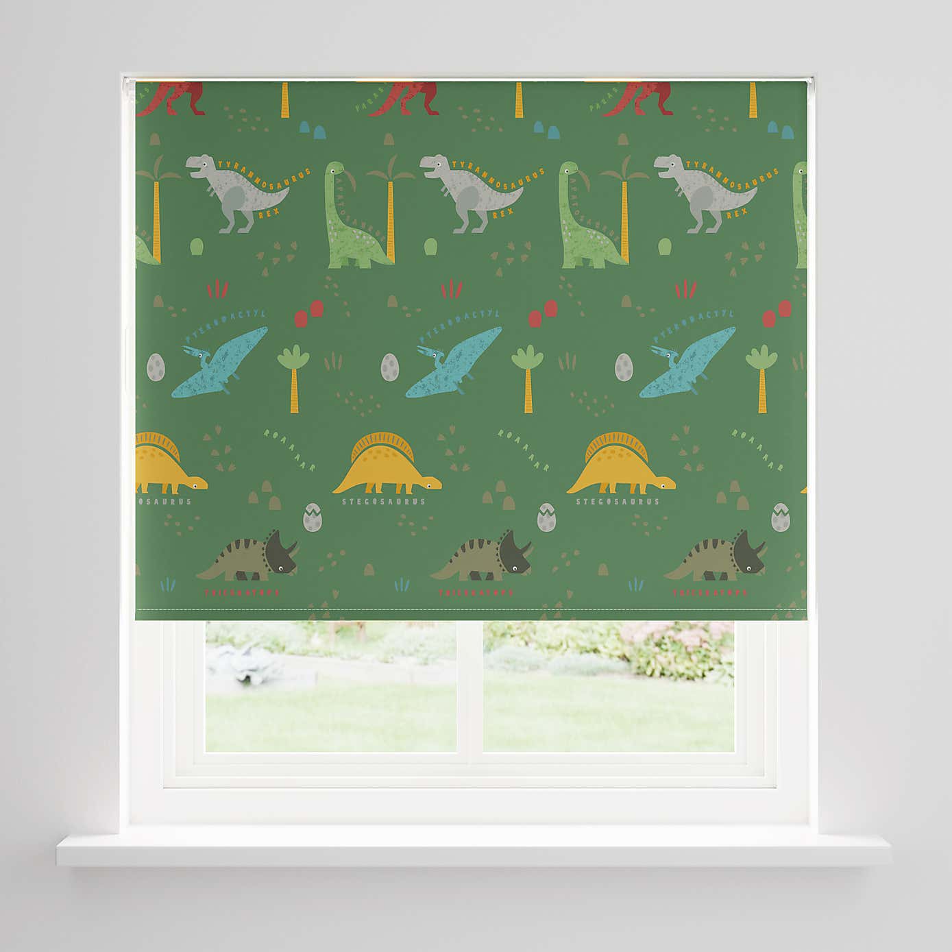 Dino Twist Safe Blackout Roller Blind