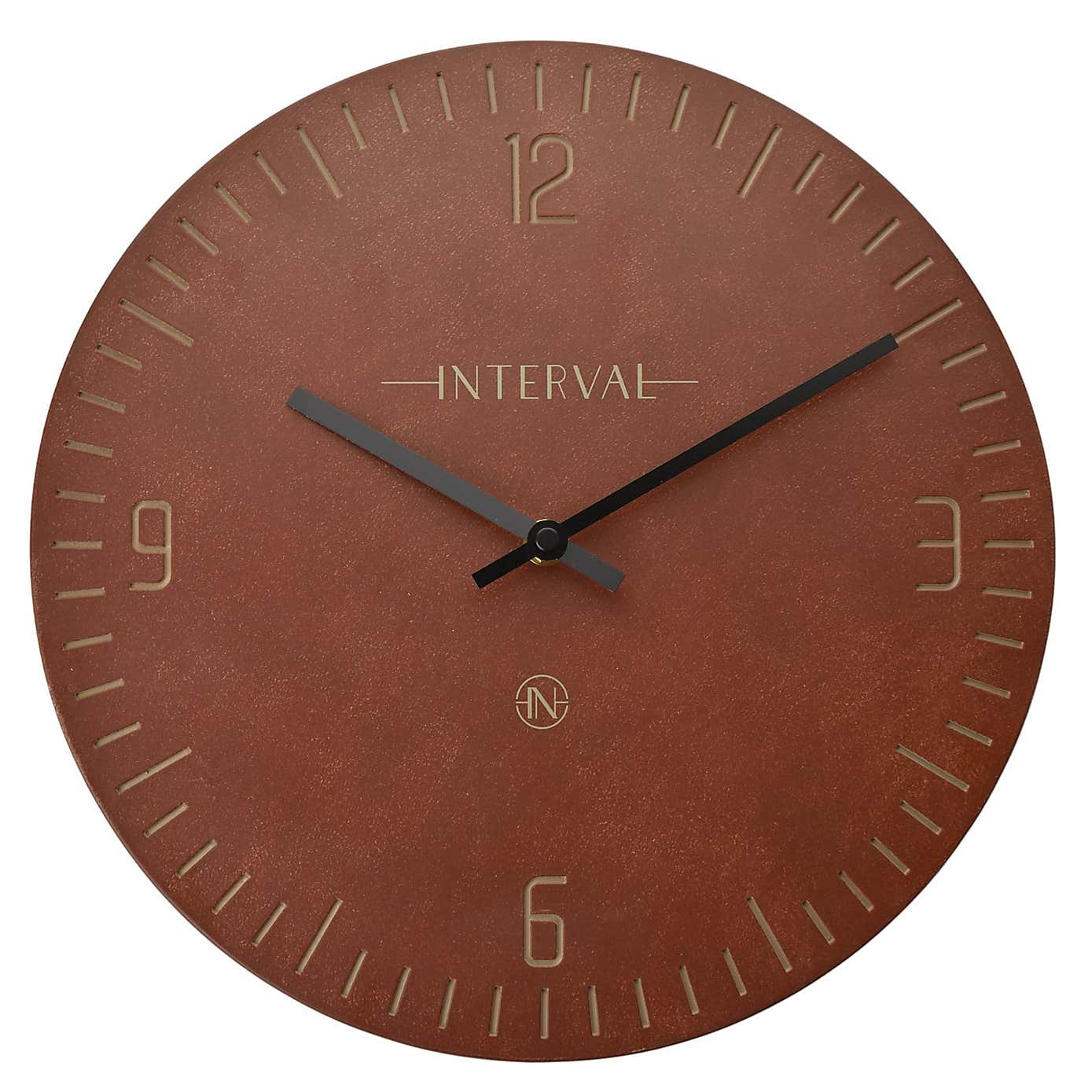 Interval Narrow Baton Resin Wall Clock