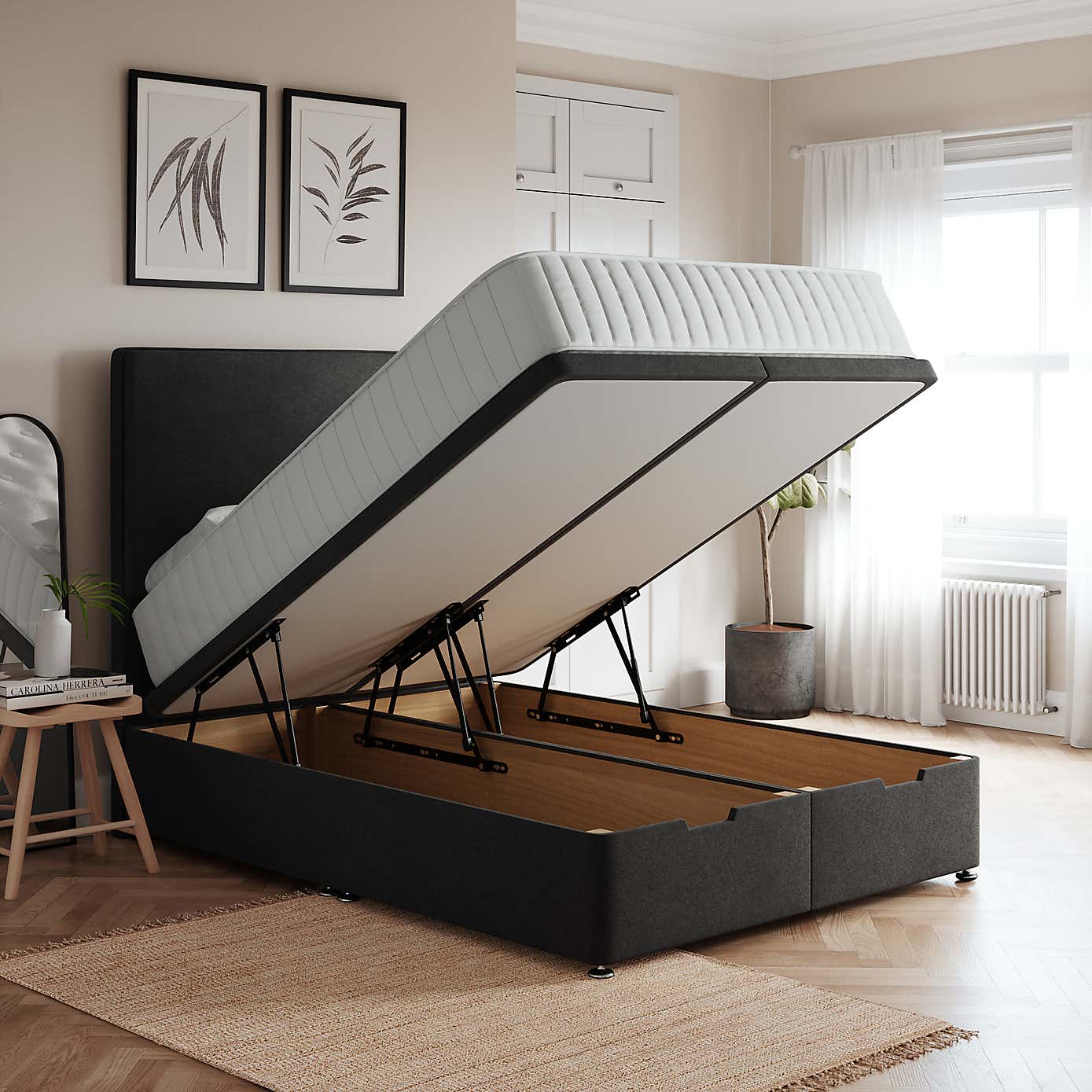 End Tweed Ottoman Base