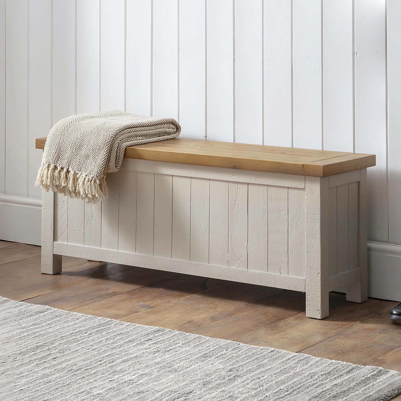 Caleb Wooden Storage Bench
