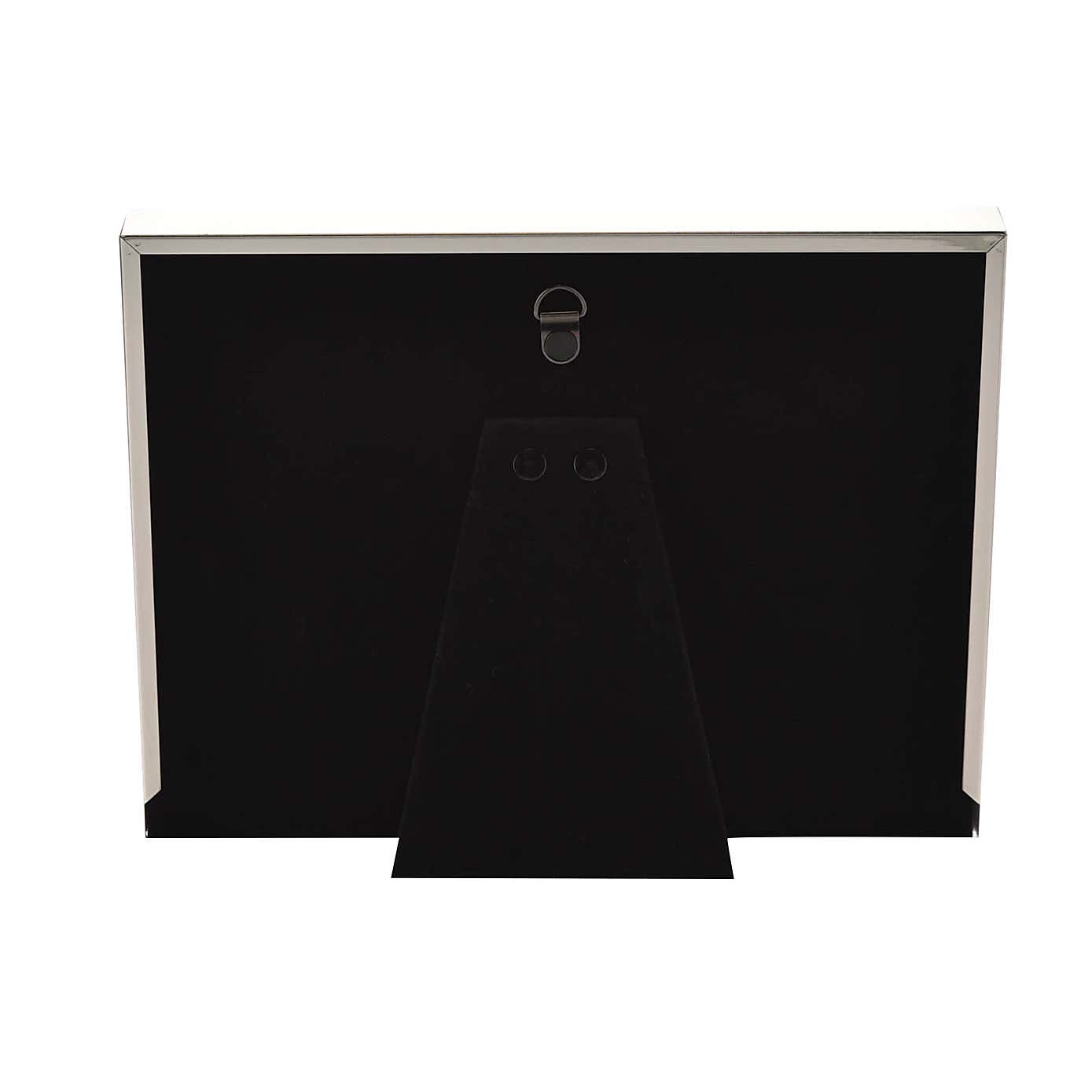 Bambino Thin Silver Plated  3 Icons Border Frame