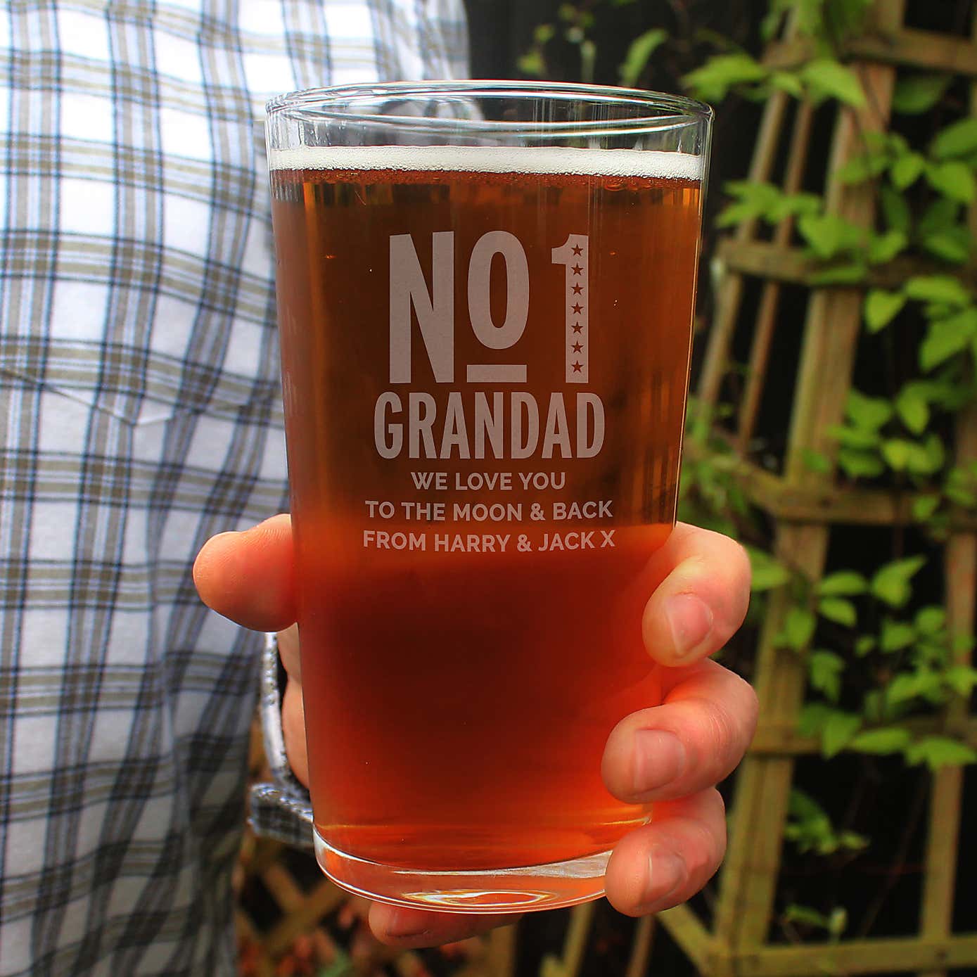 Personalised No 1 Pint Glass