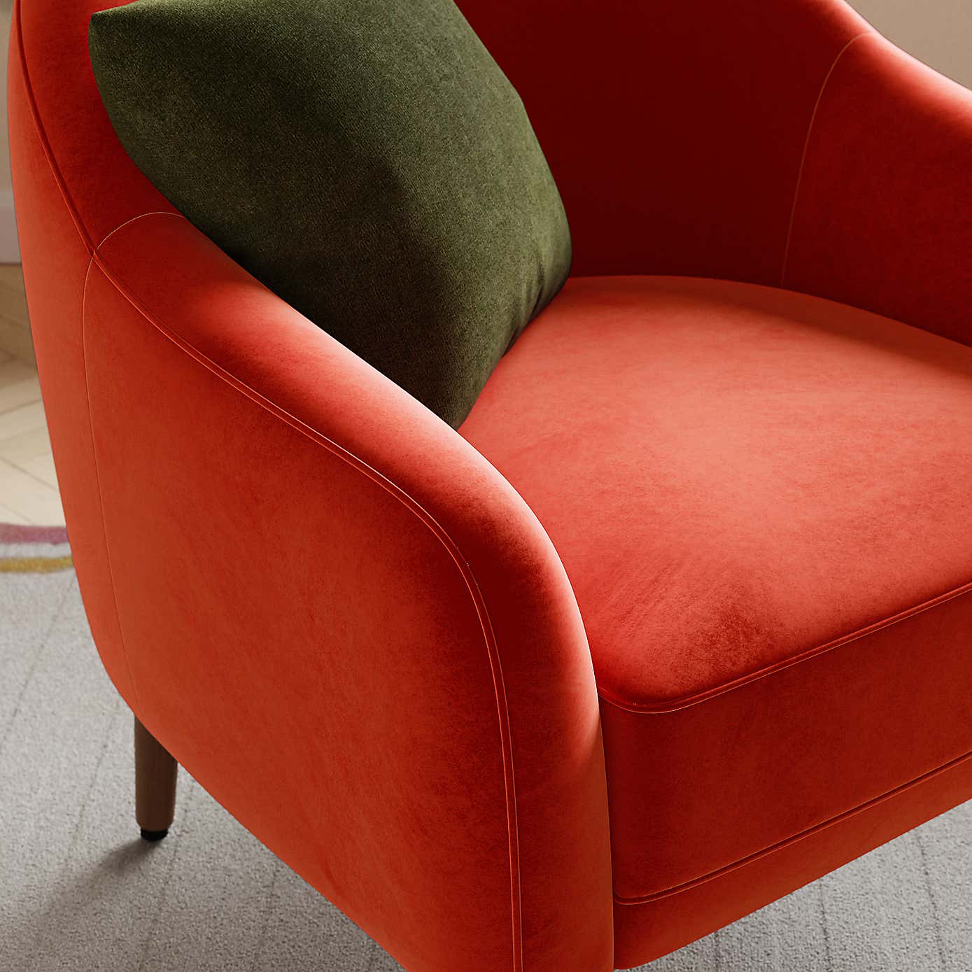 Kaspar Velvet Tub Chair