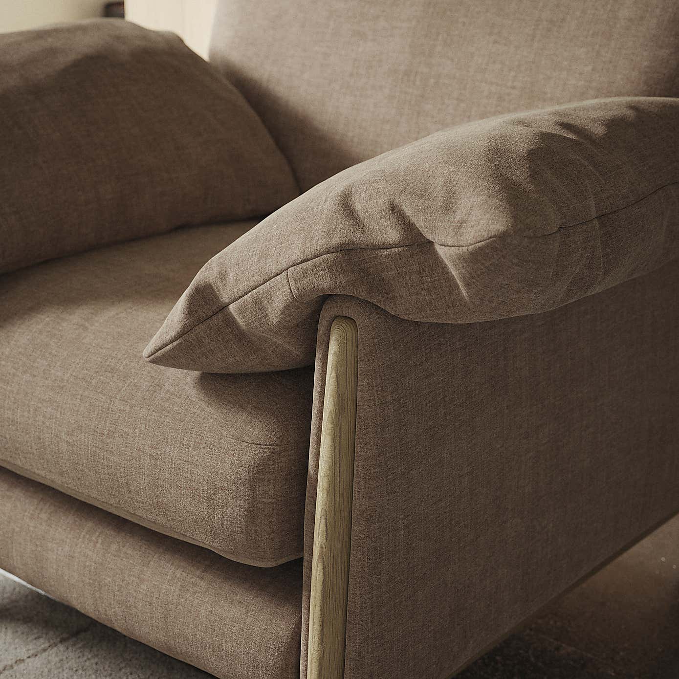 Hector Tonal Plush Chenille Snuggle Chair