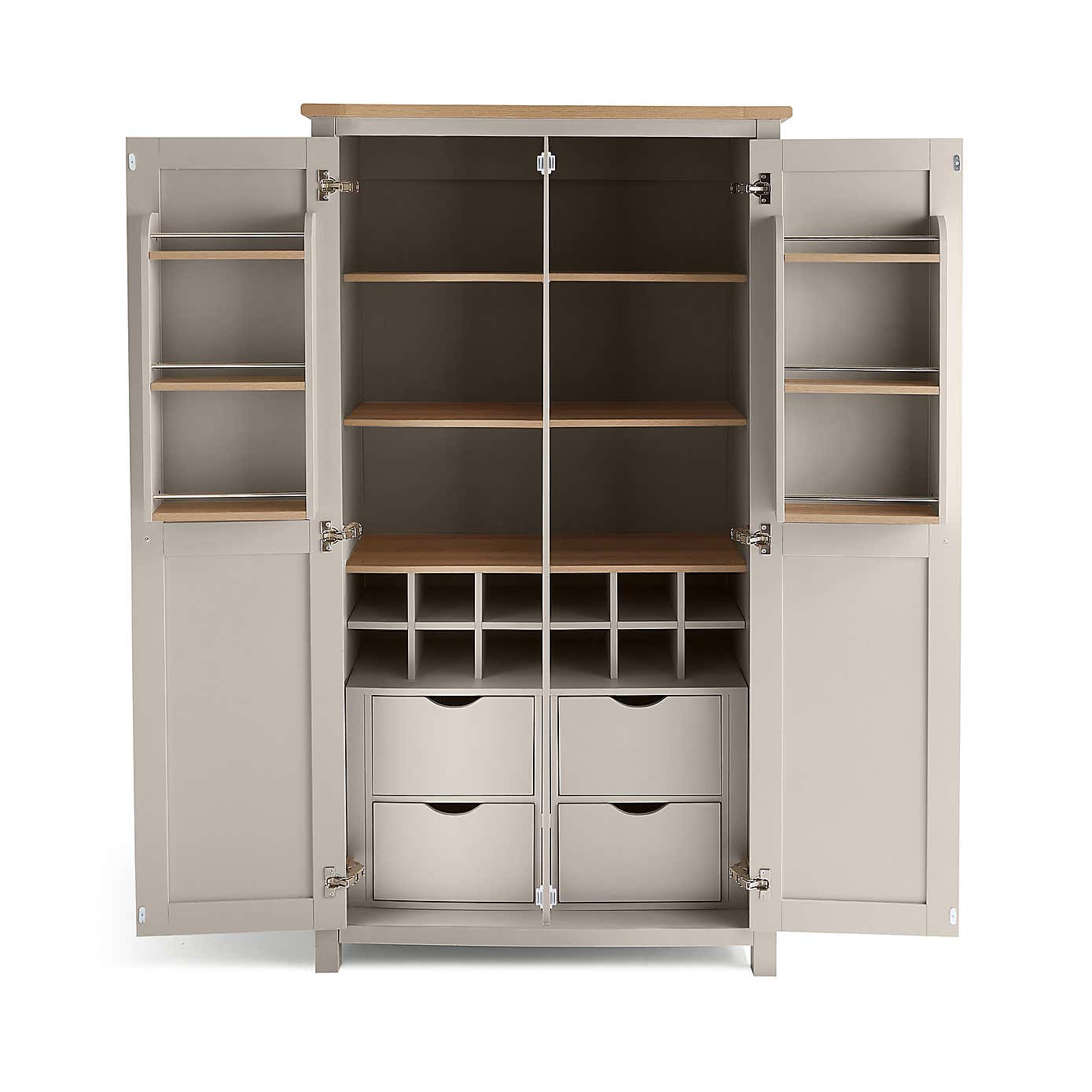 Olney Double Kitchen Larder Unit, Stone