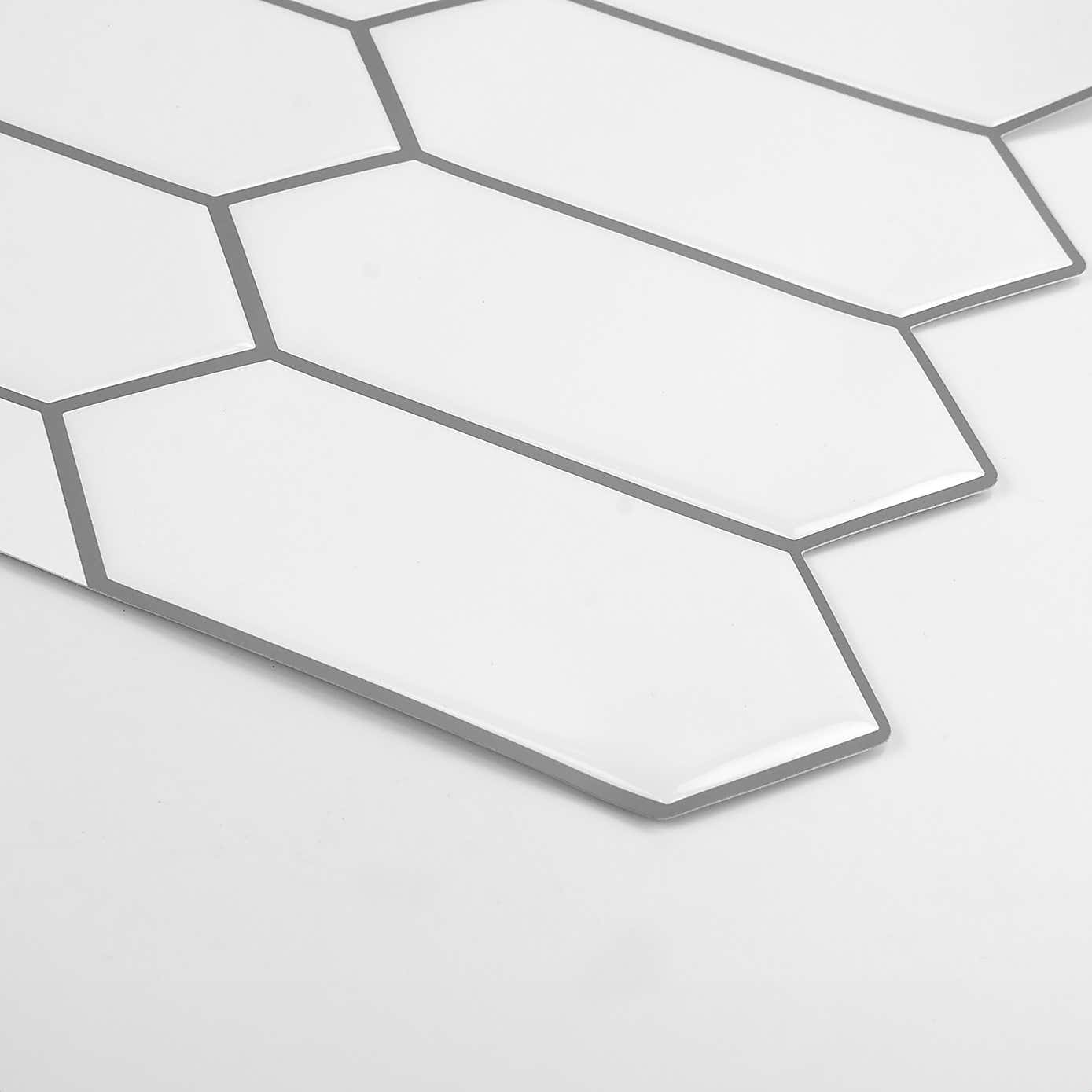 InHome Self Adhesive Backsplash White Tiles