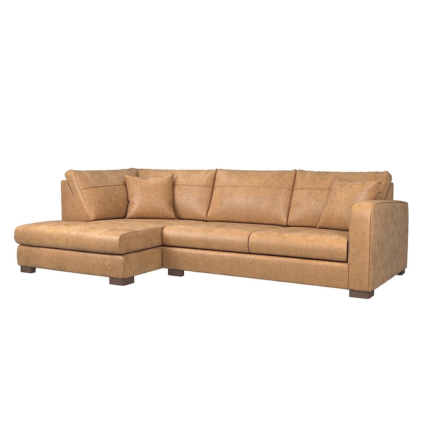 Carson Faux Leather Right Hand Corner Sofa