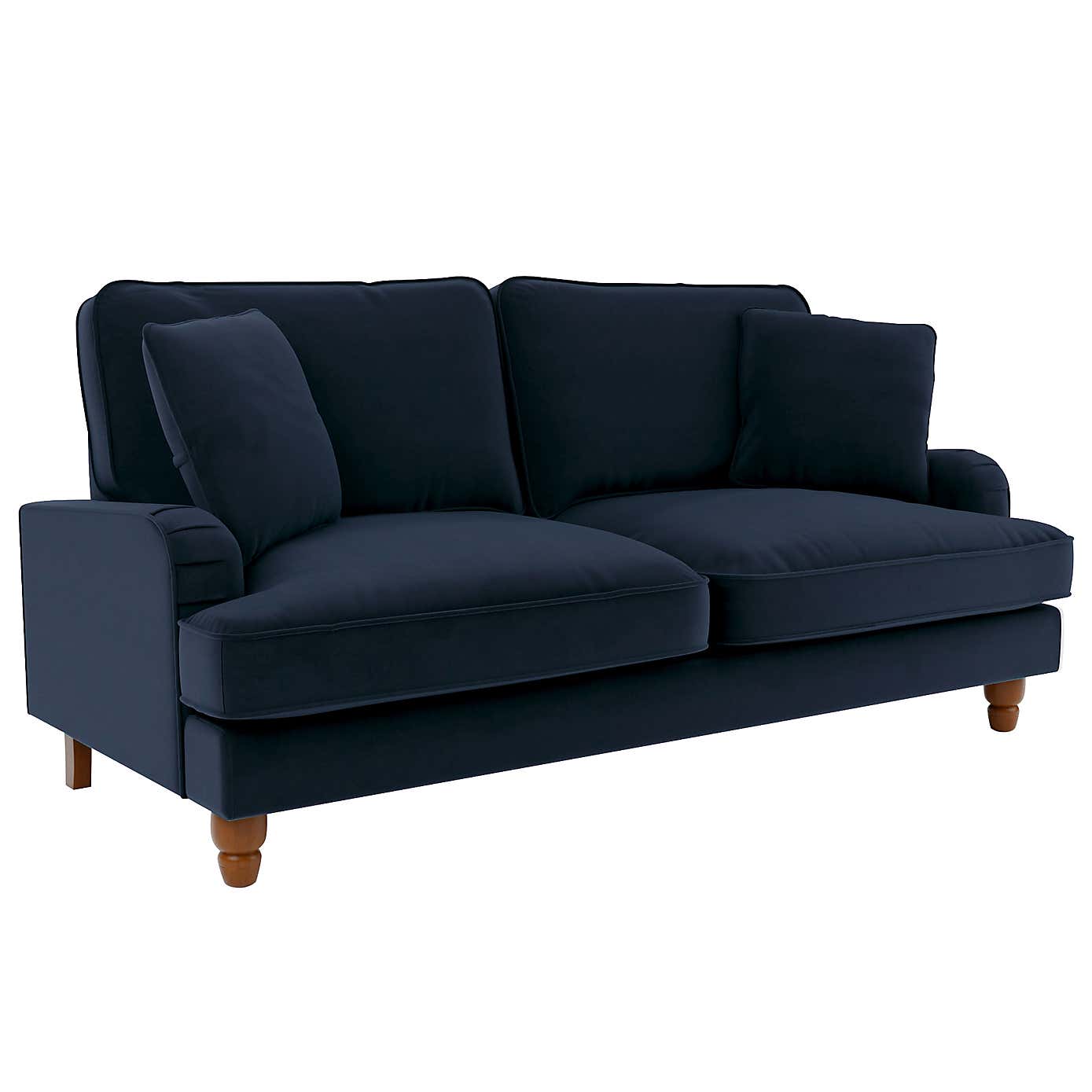 Beatrice Matte Velvet 3 Seater Double Sofa Bed