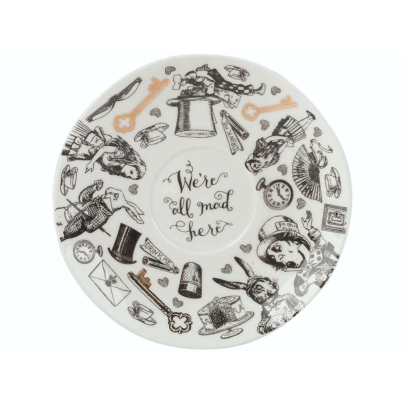 Alice in Wonderland Teacup and Saucer