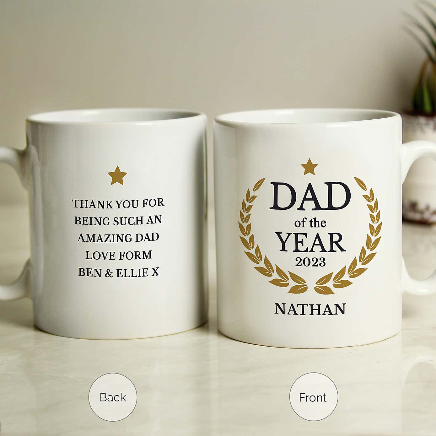 Personalised Dad of the Year Mug