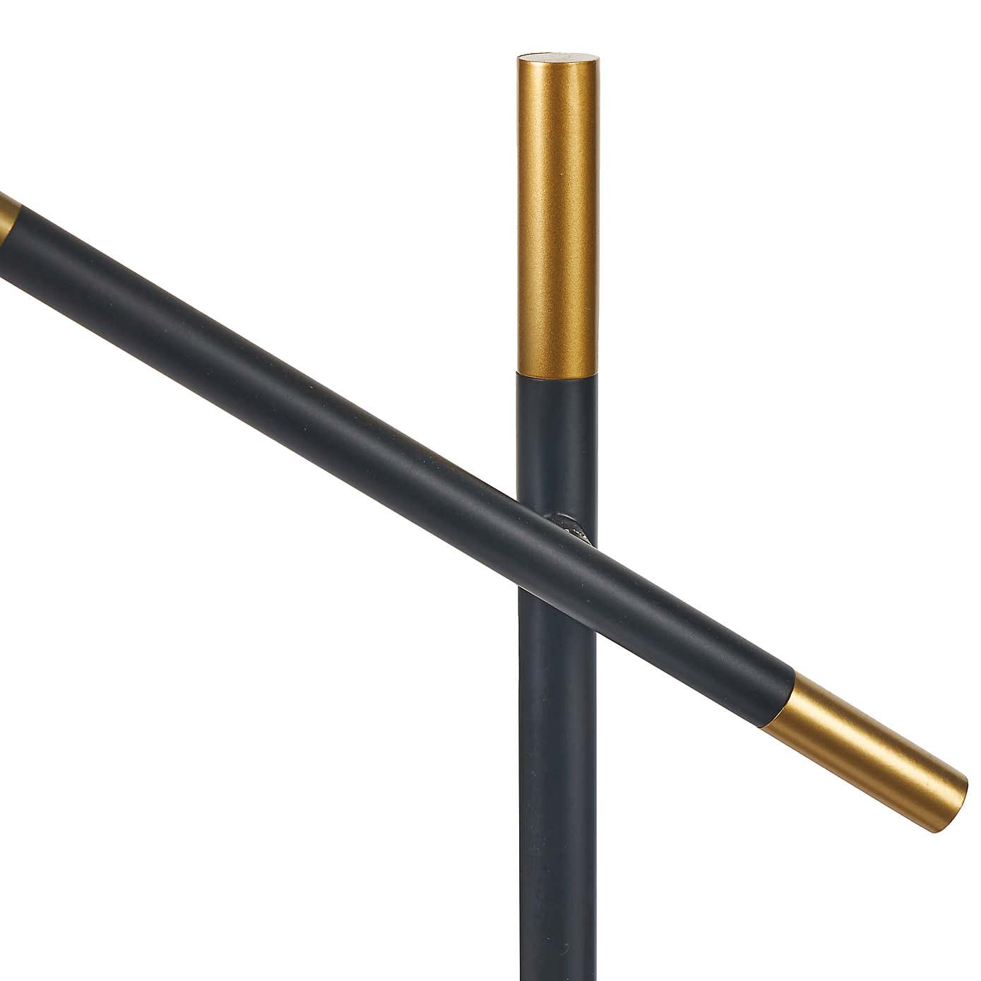 Wanda White Orb and Black Metal Floor Lamp