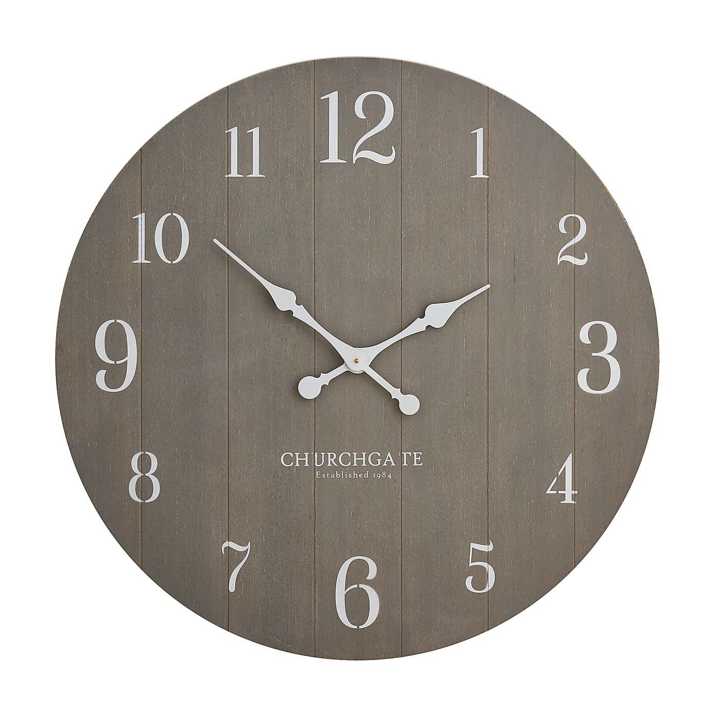 Distressed Wooden Wall Clock