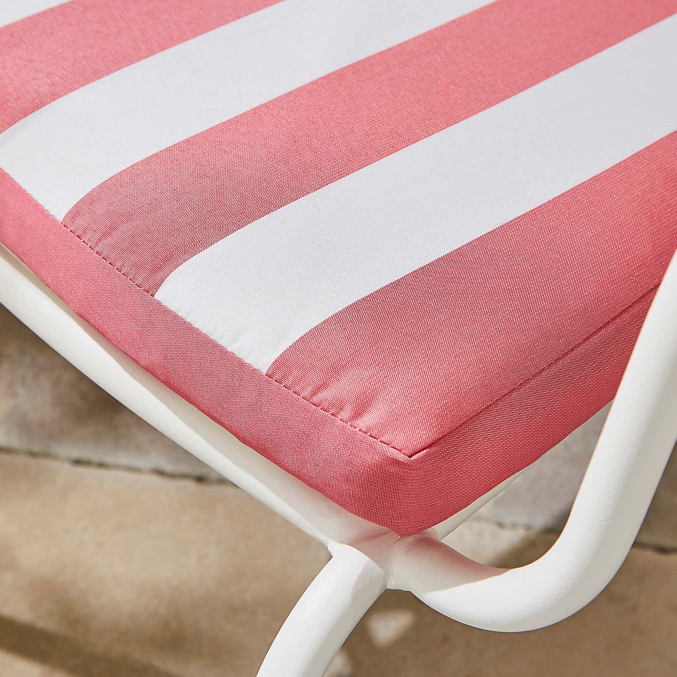 Striped Outdoor Seat Pad