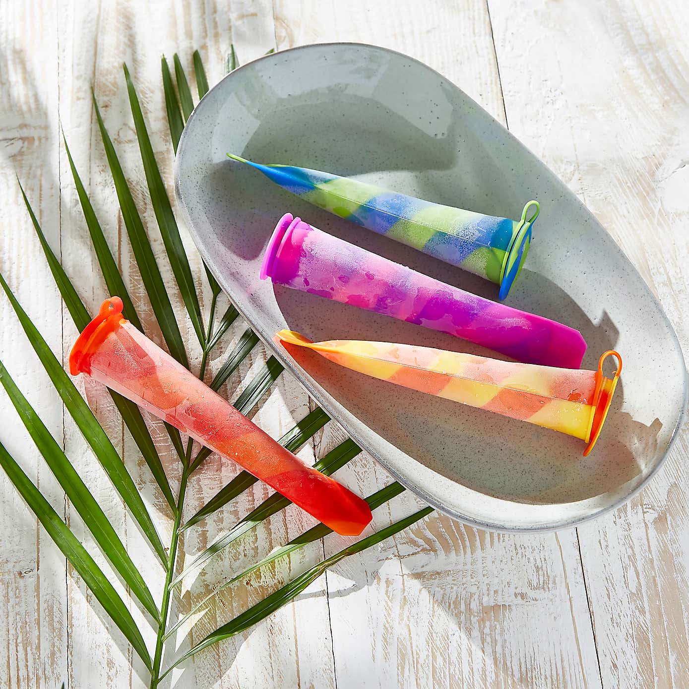 Set of 4 Silicone Push Up Popsicle Moulds