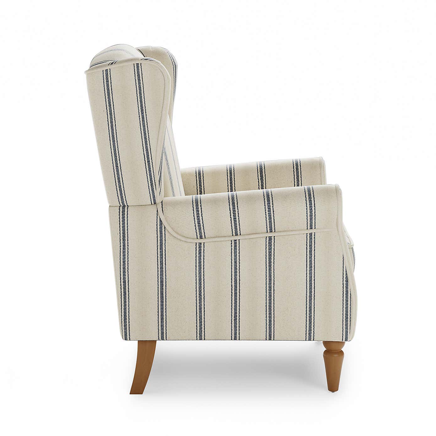 Oswald Pinstripe Wingback Armchair