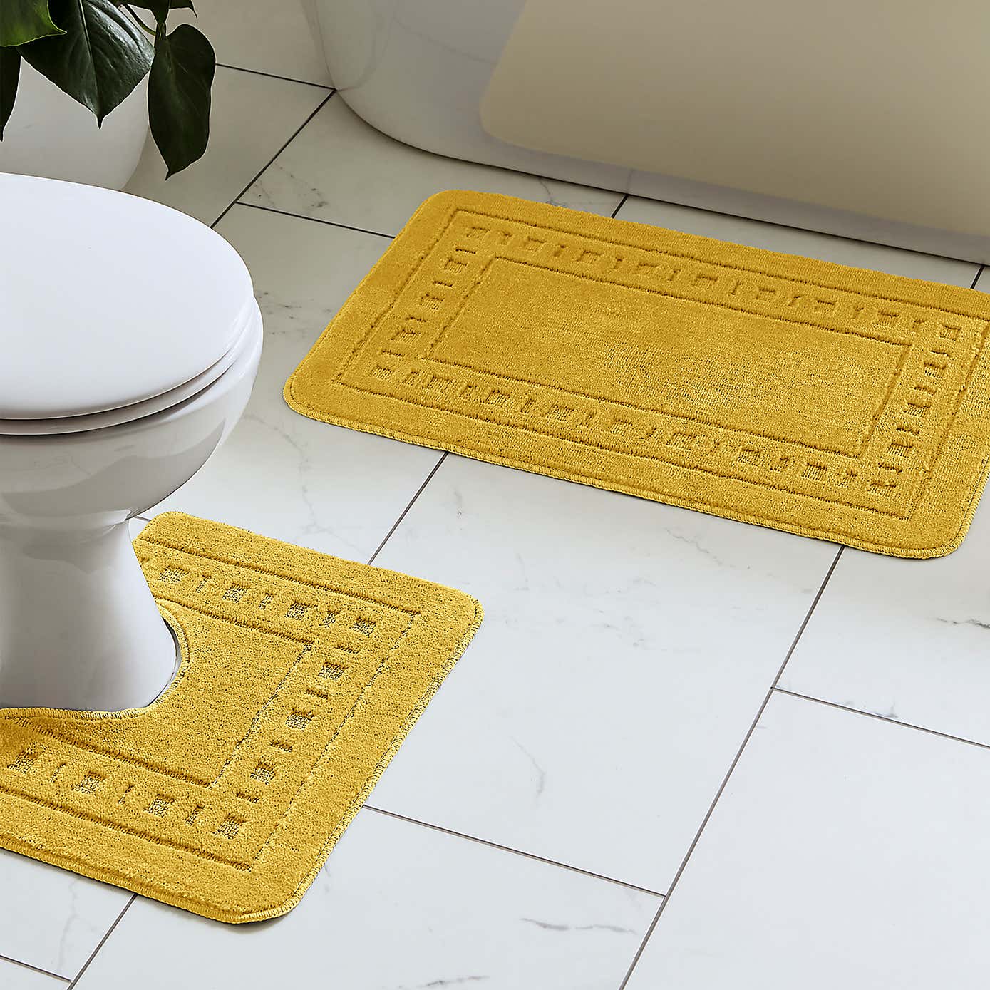 Armoni Bath Mat and Pedestal Mat Set