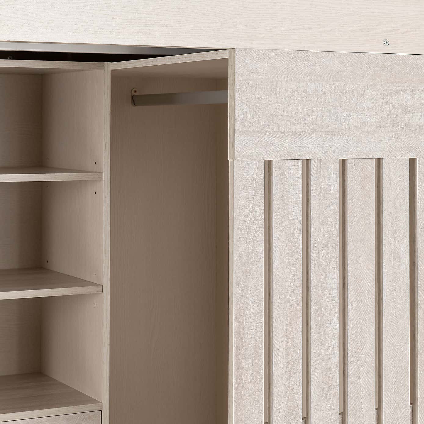 Jupiter High Sleeper Bed White/Grey