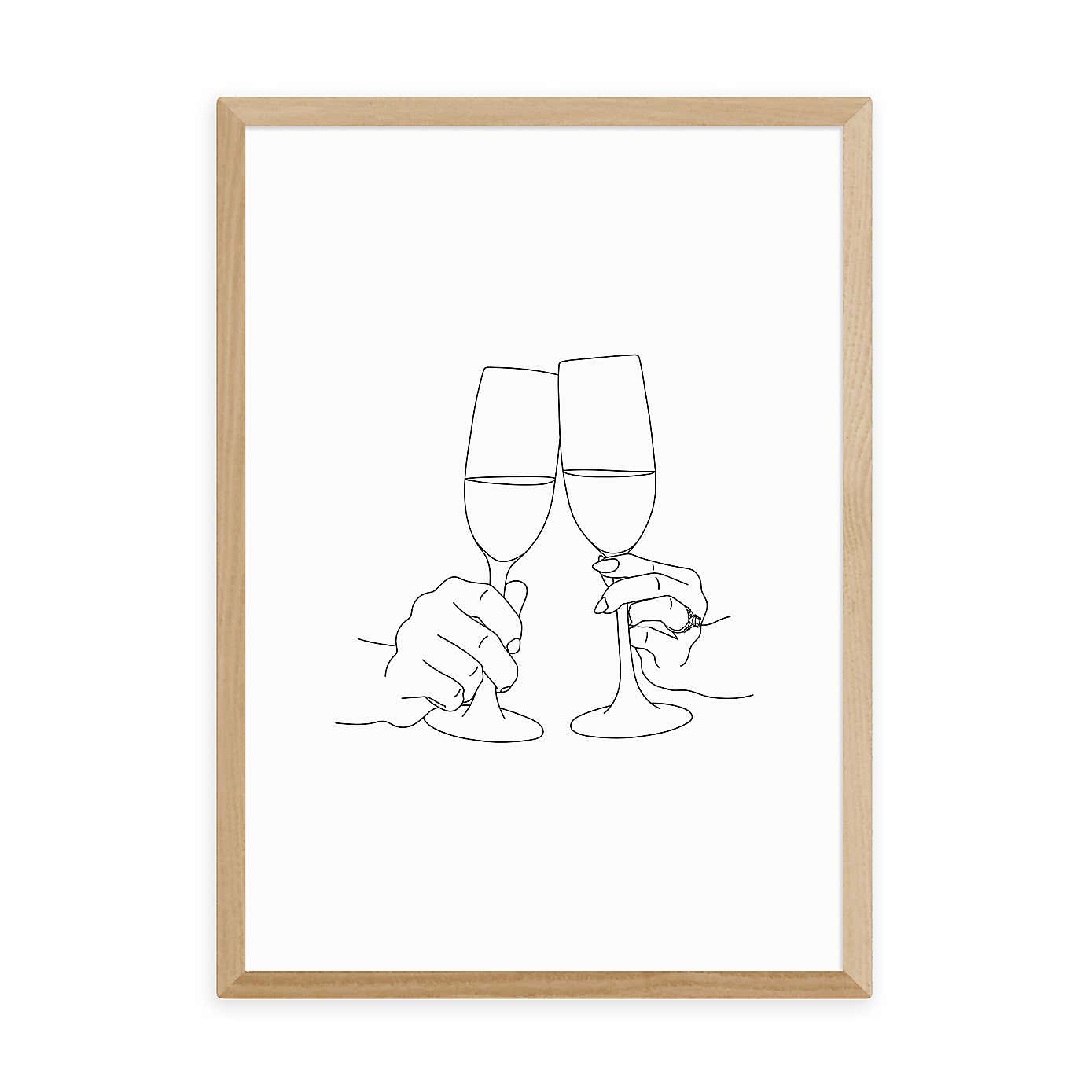 East End Prints Champagne Toast Print by Sundry Society