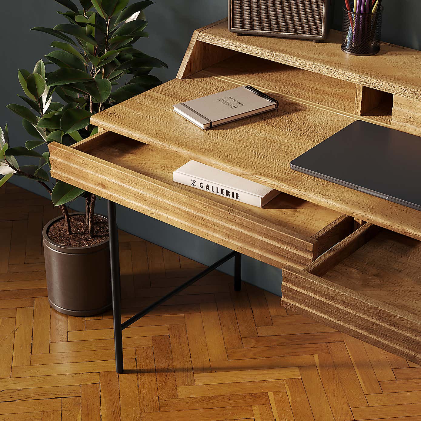 Bryant Wide Storage Desk