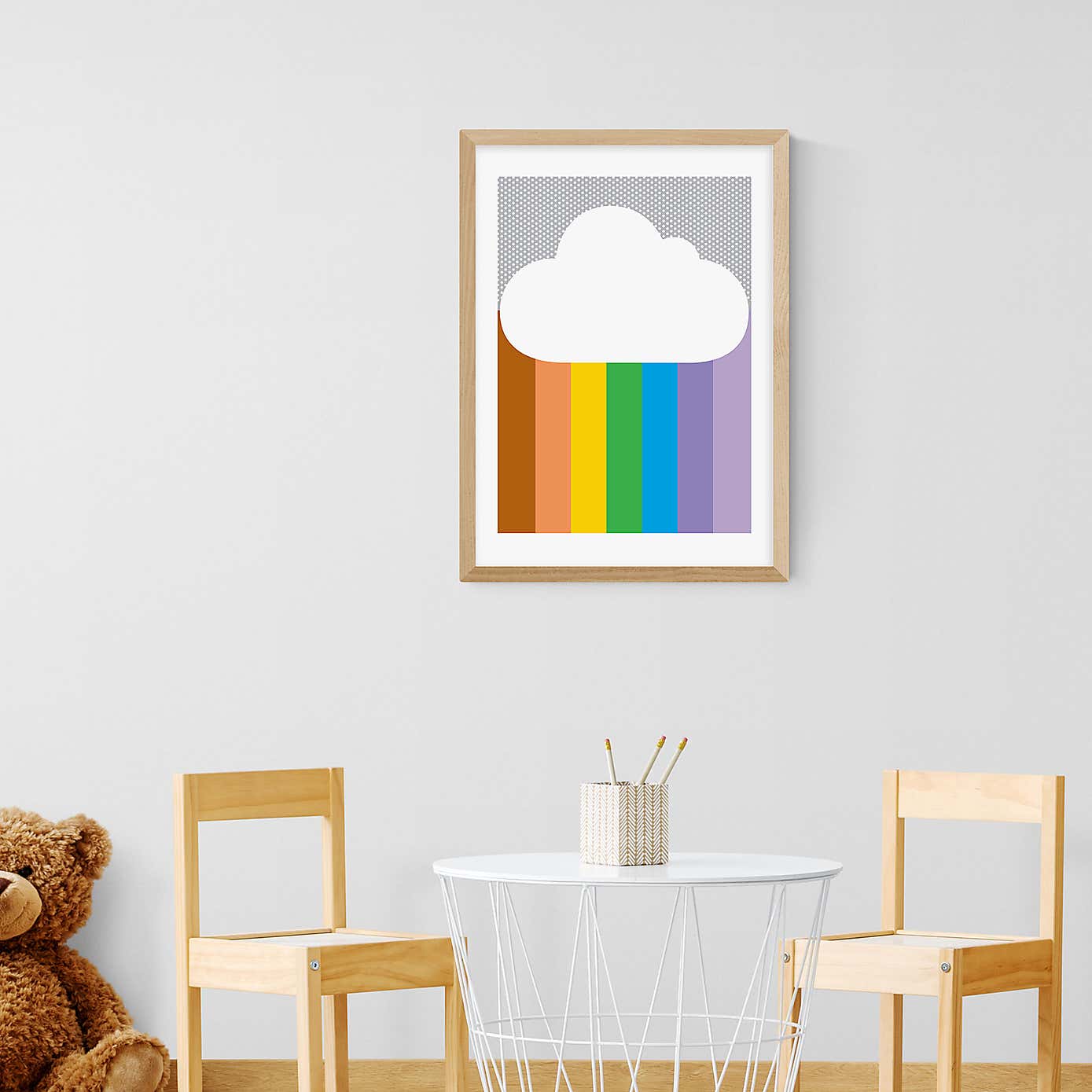 East End Prints Rainbow Cloud Print