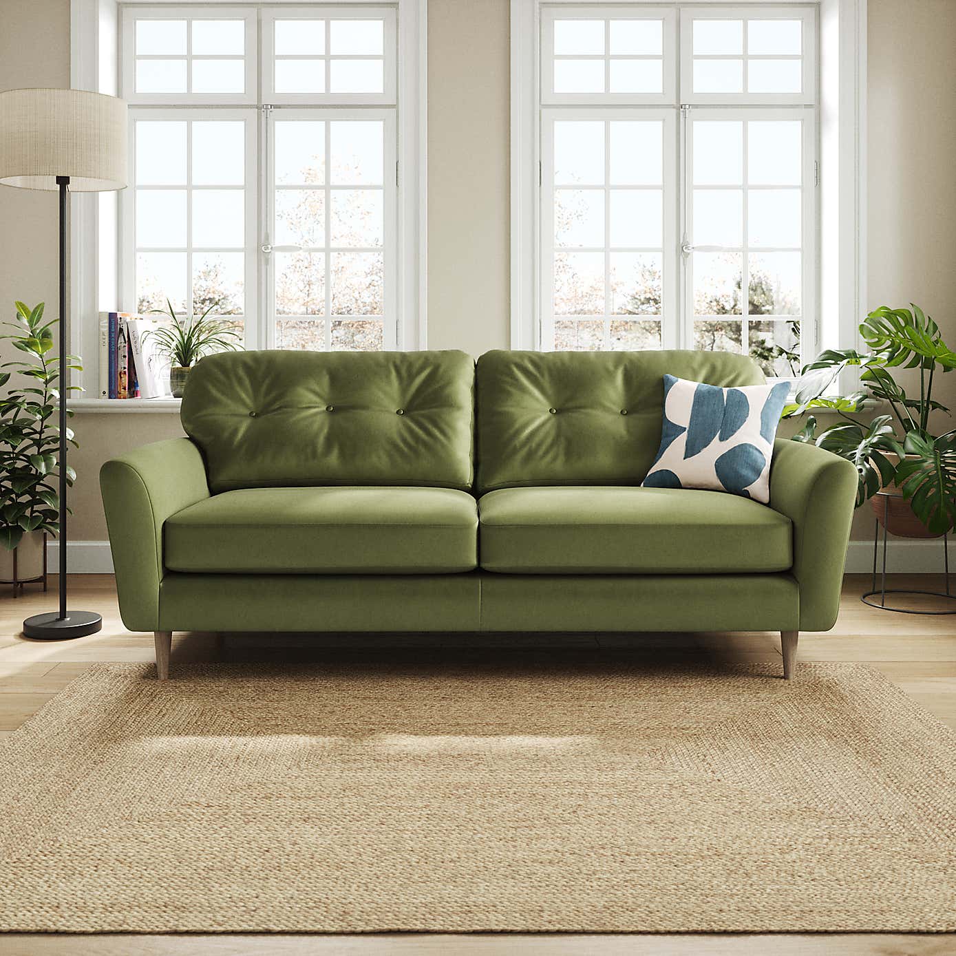 Sven Opulent Velvet 4 Seater Sofa