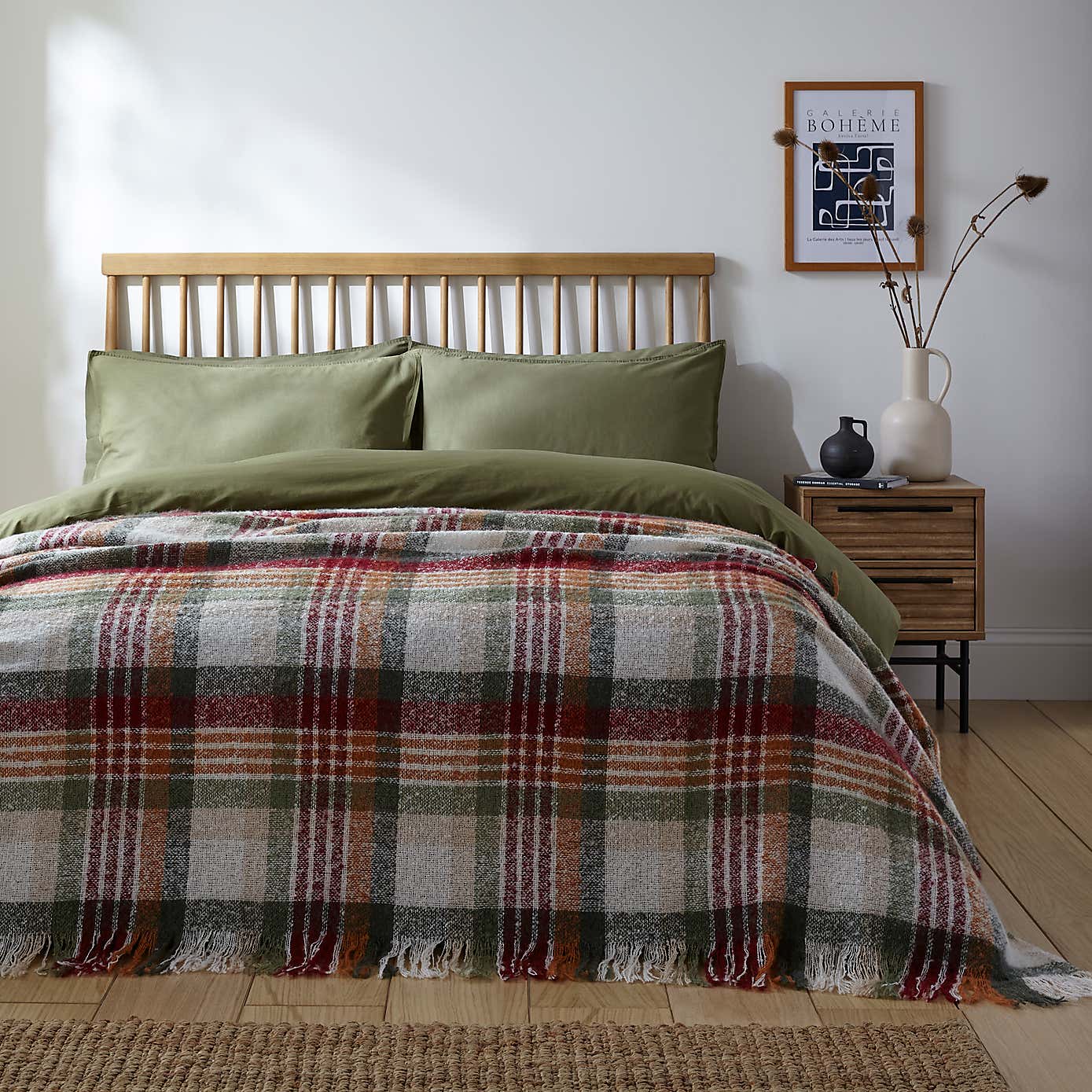 Cosy Logan Check Throw 235cm x 235cm