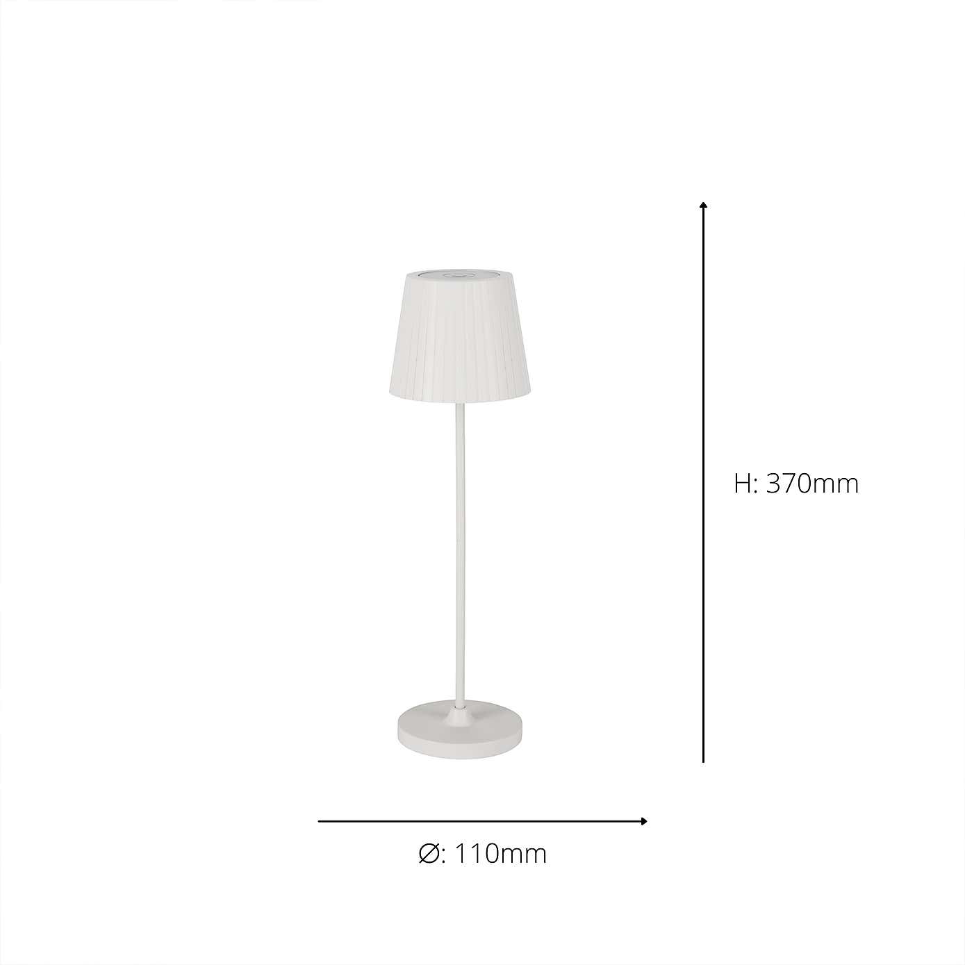 EGLO Cabozo Rechargeable Colour Changing LED Outdoor Table Lamp