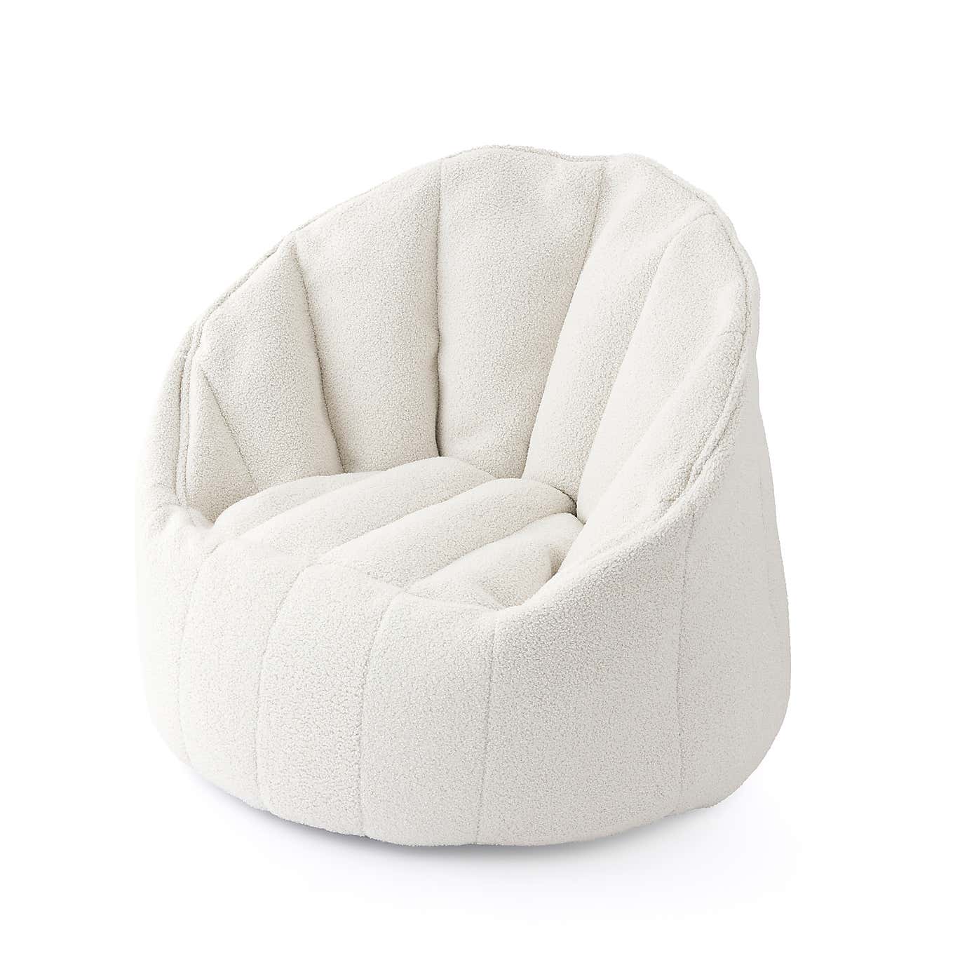 Adella Sherpa Ivory Chair