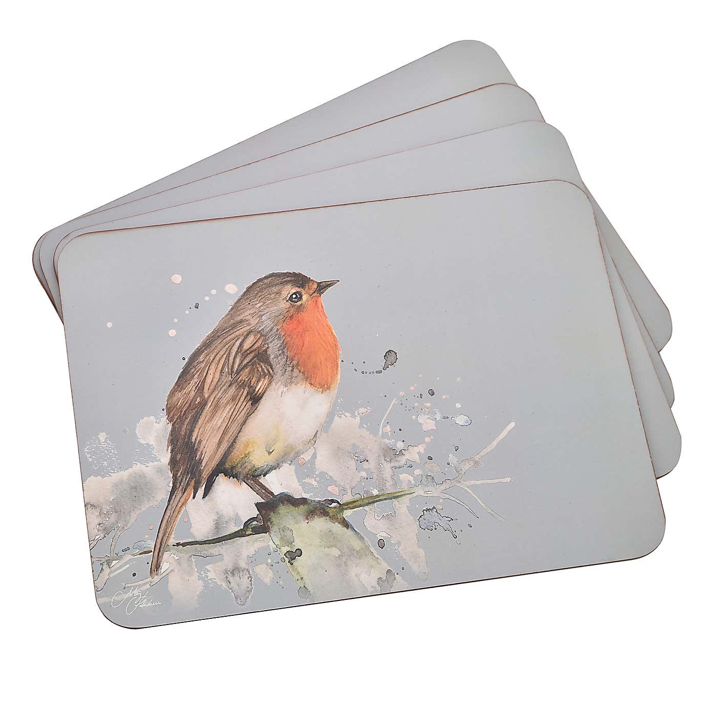 Meg Hawkins Set of 4 Robin Placemats