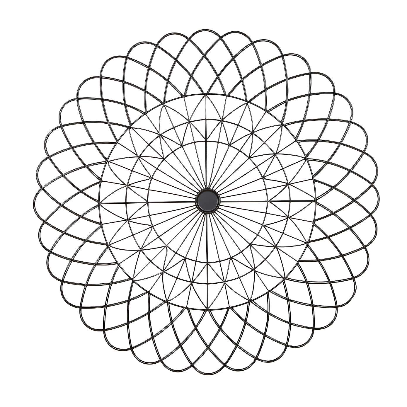 Black Spiral Wall Art 80cm