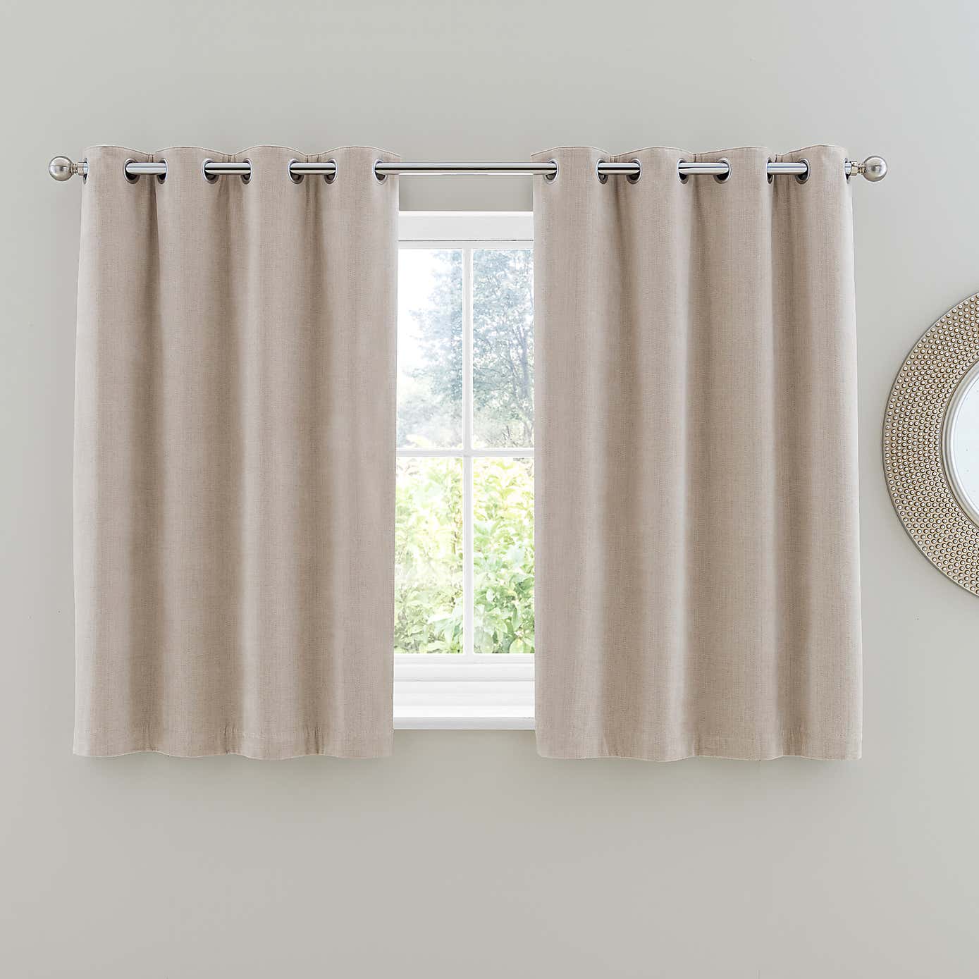 Chenille Ultra Blackout Eyelet Curtains