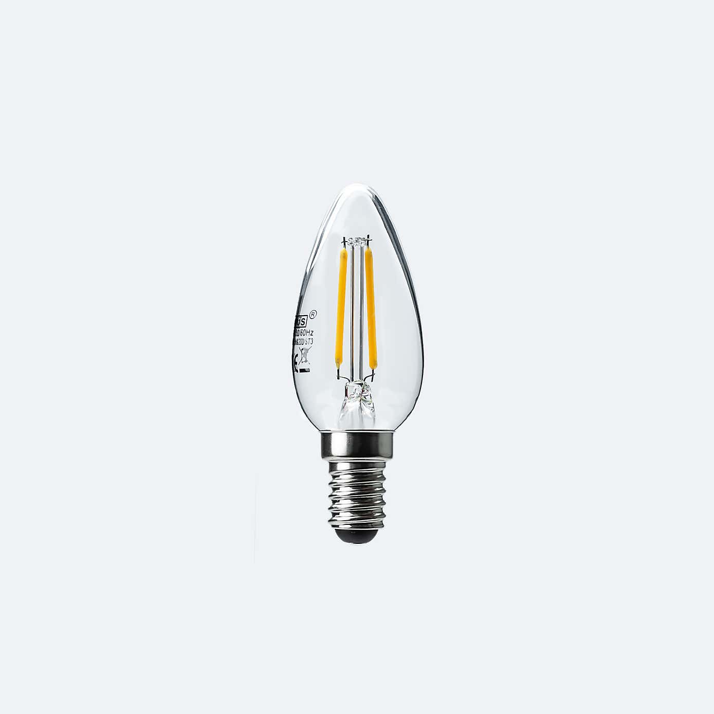 Status 4W Filament SES Candle Bulb 2 Pack