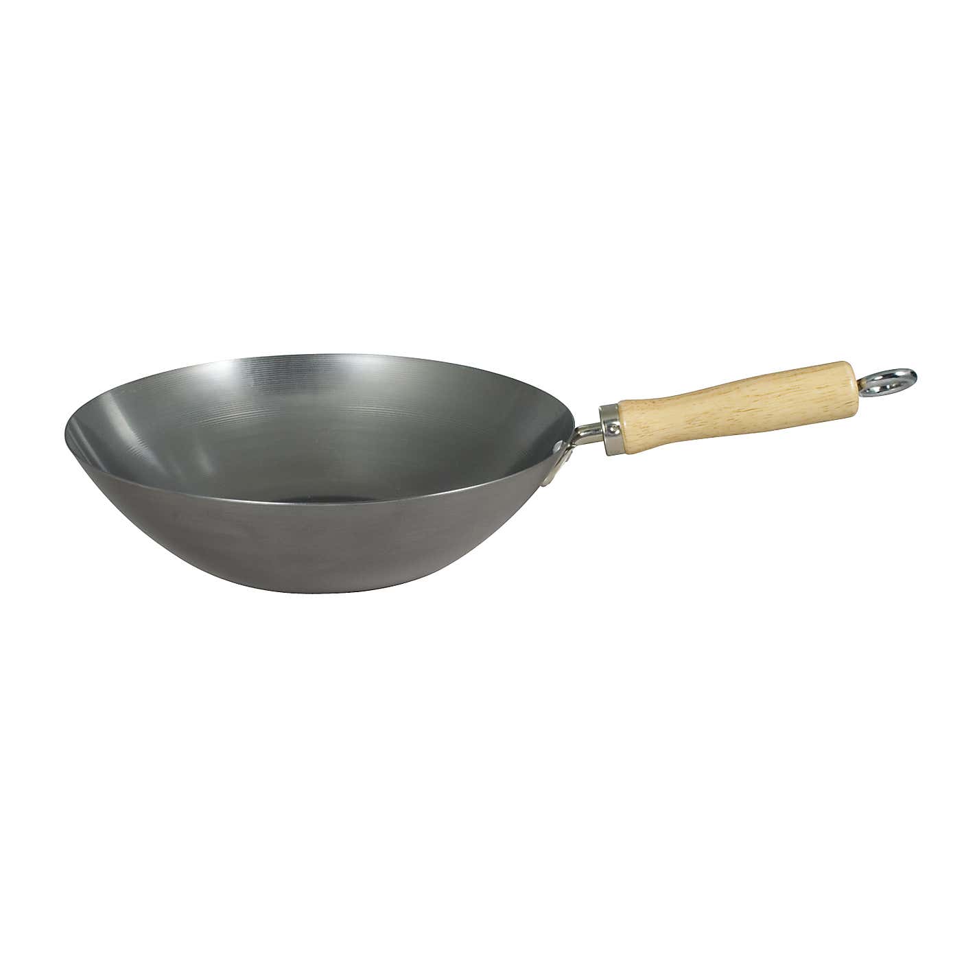 Dexam Standard Heavy Gauge Uncoated Wok, 27cm