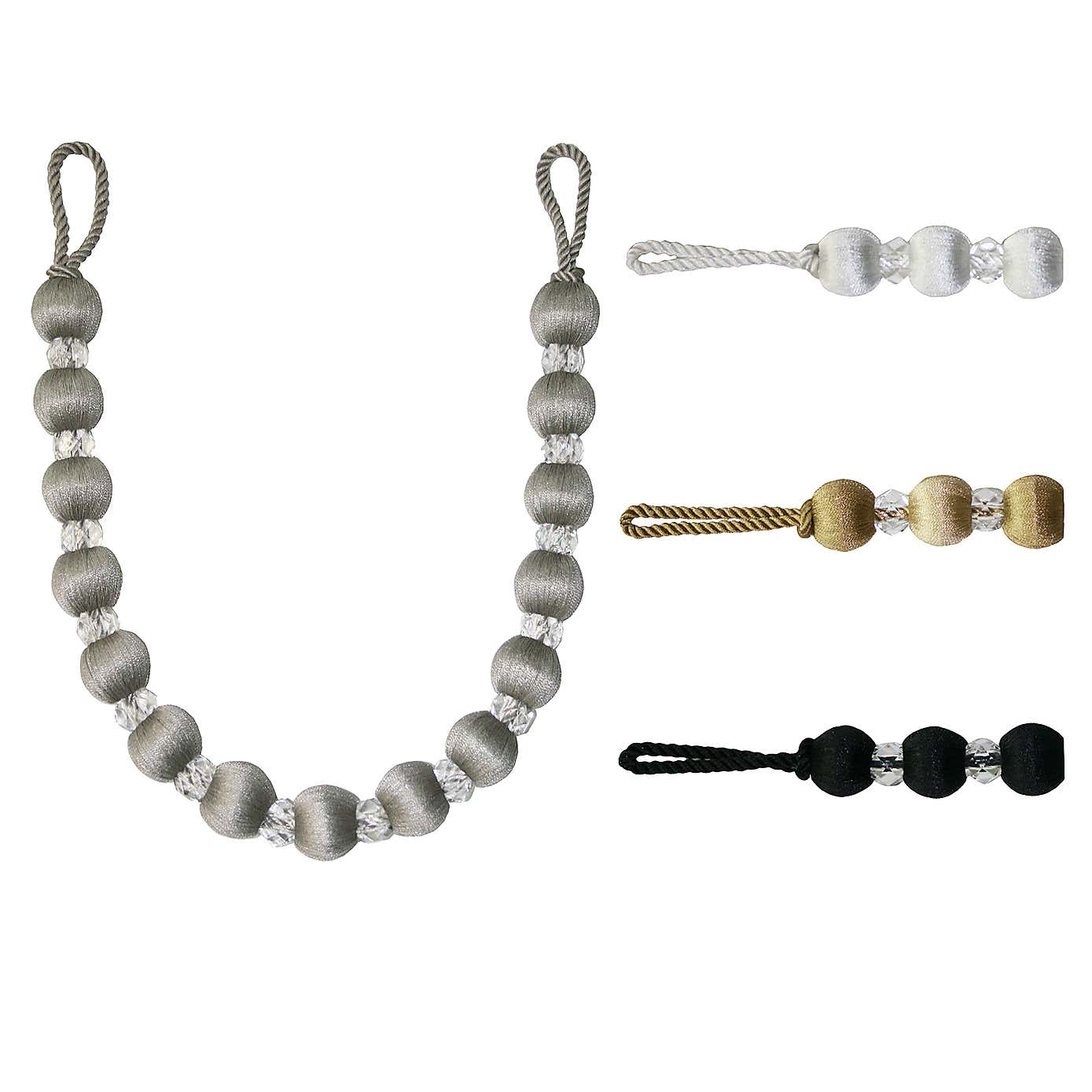 Opulence Crystal Tieback Platinum