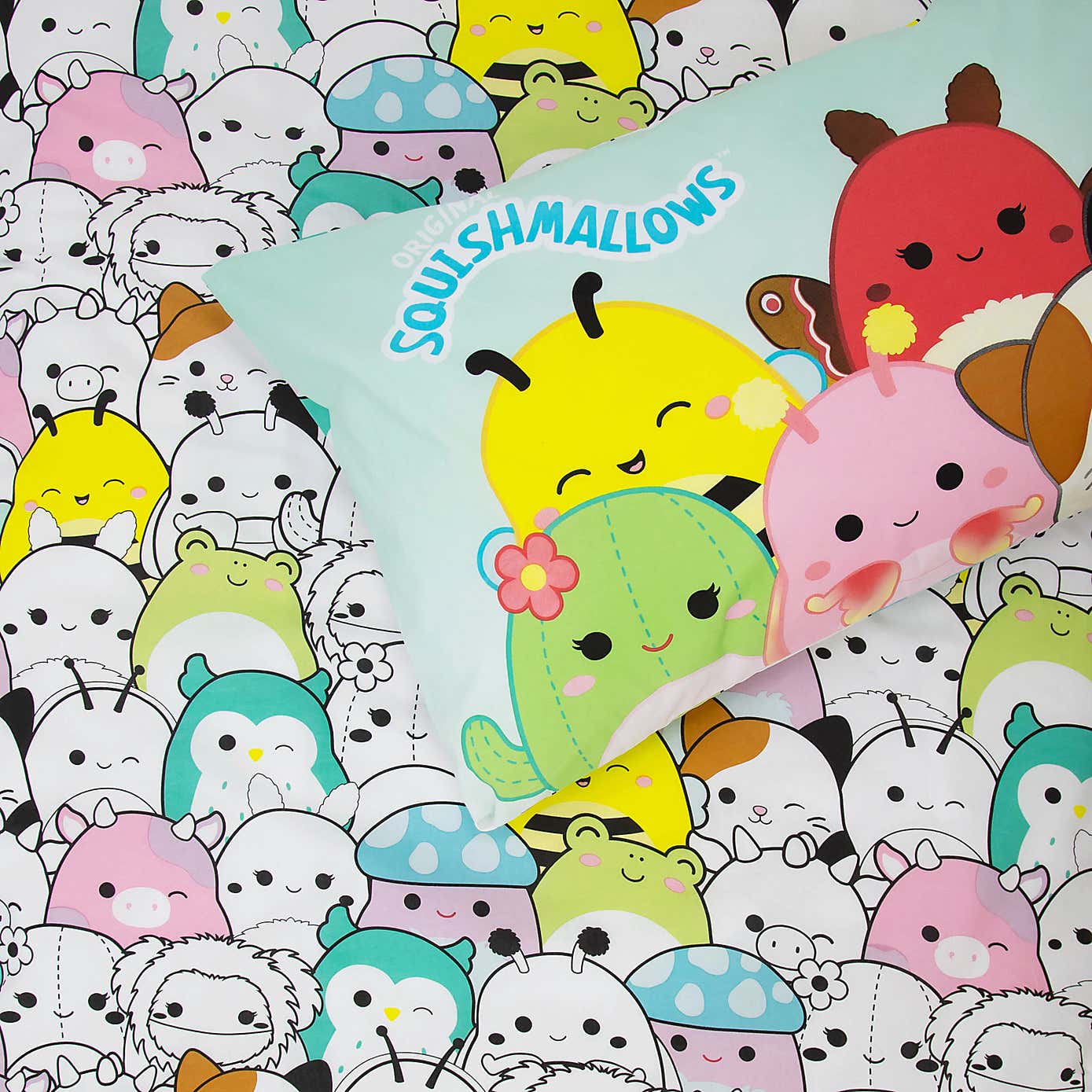 Squishmallows Flash Reversible Single Duvet Cover & Pillowcase Set