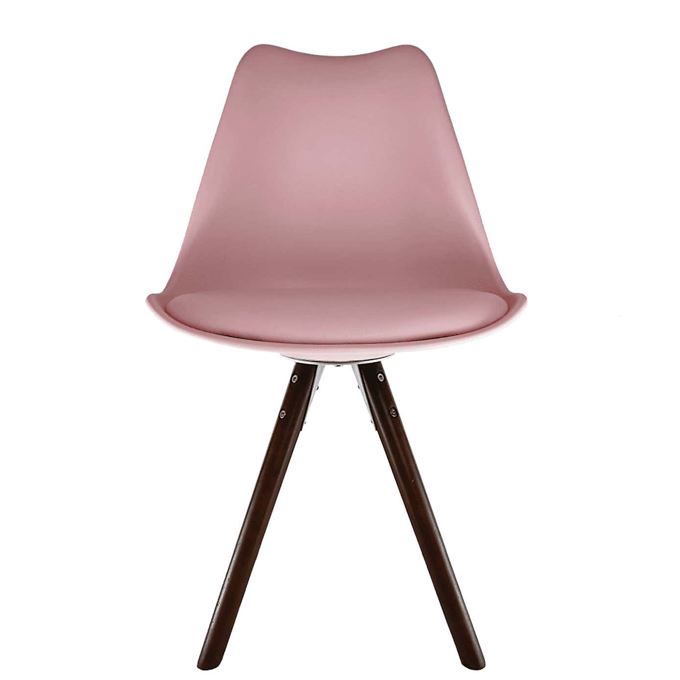 Fusion Living Soho Plastic Dining Chair with Pyramid Legs