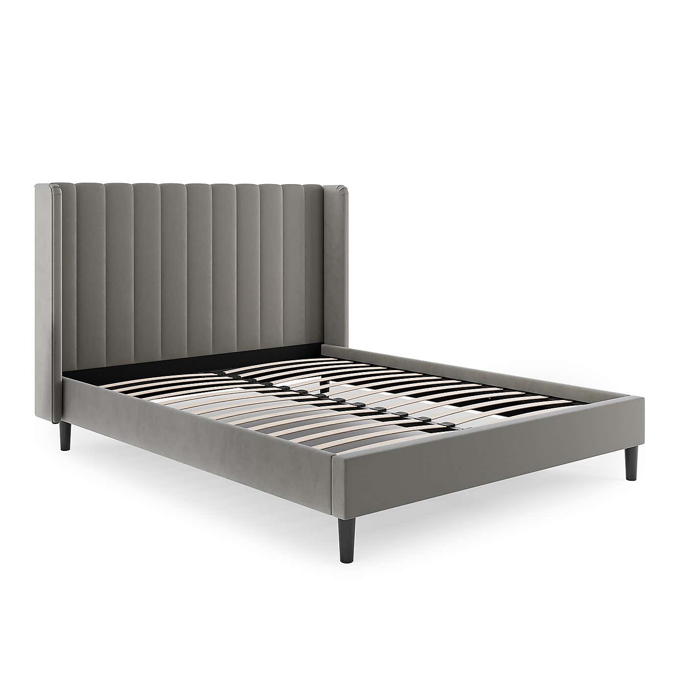 Alara Pleated Velvet Bed