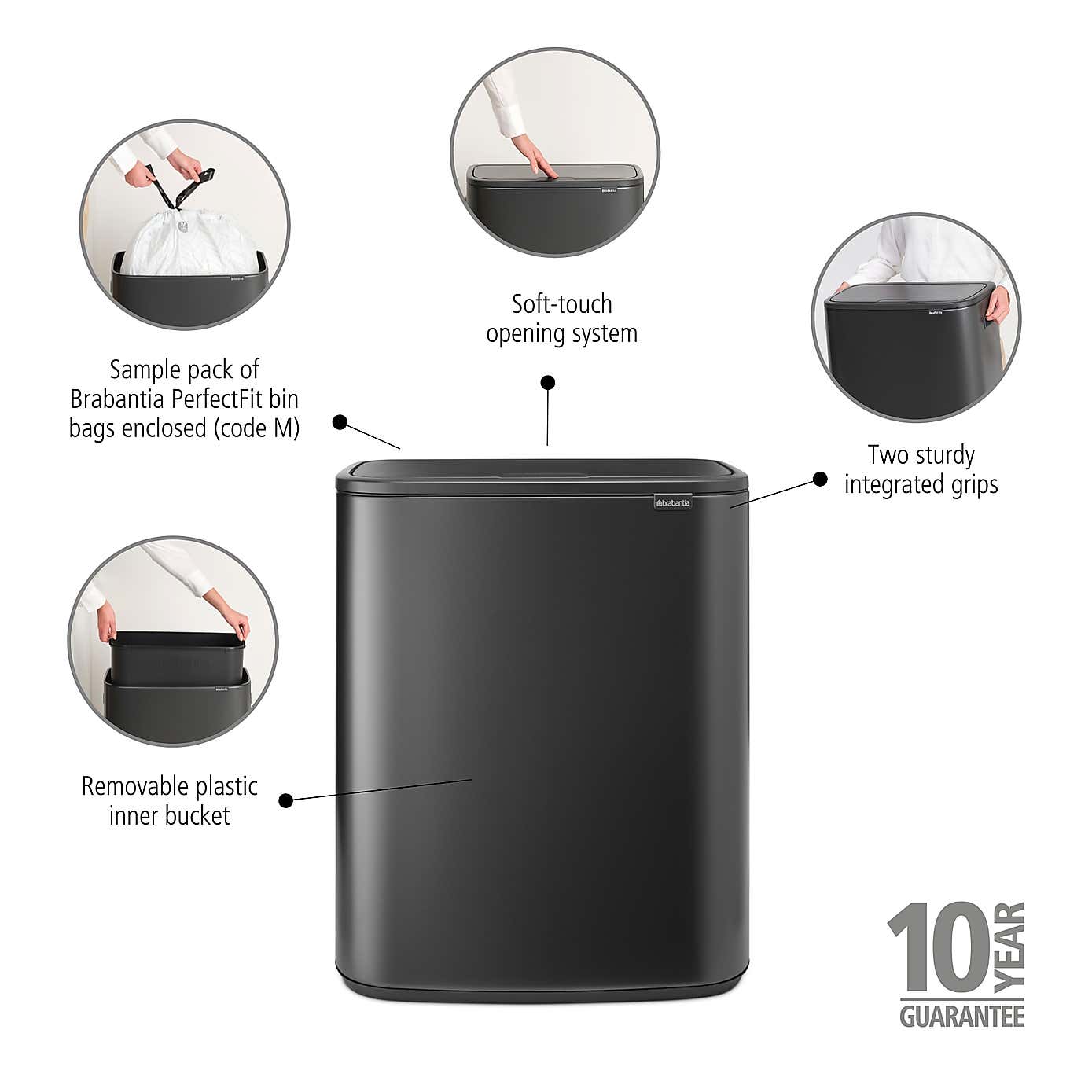 Brabantia Bo 60L Touch Bin