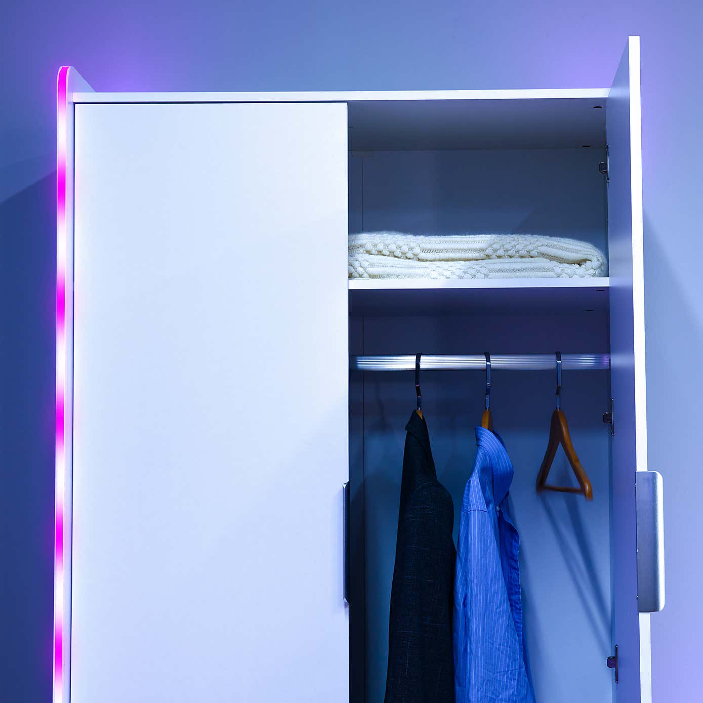 Electra 2 Door Wardrobe with LED Lights
