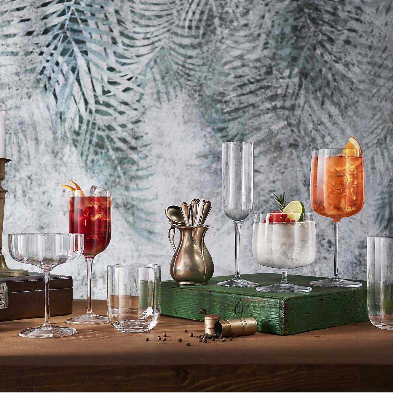 Luigi Bormioli Jazz Set of 4 Cocktail Coupe Glasses