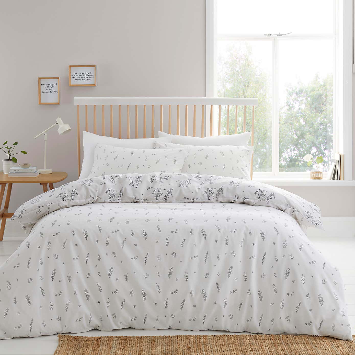 Disney Winnie the Pooh Natural Duvet Cover & Pillowcase Set
