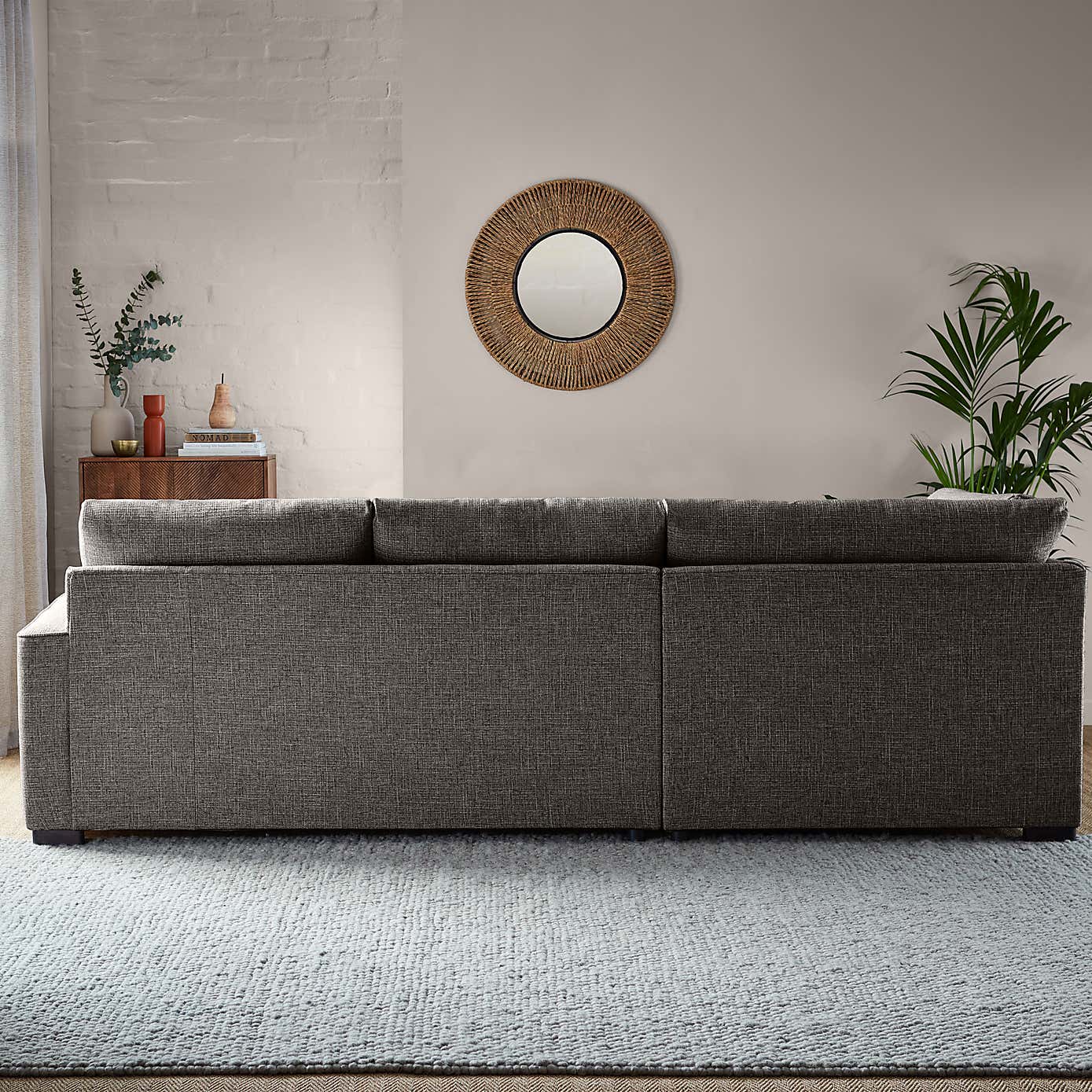 Carson Chunky Multi Weave Left Hand Corner Sofa