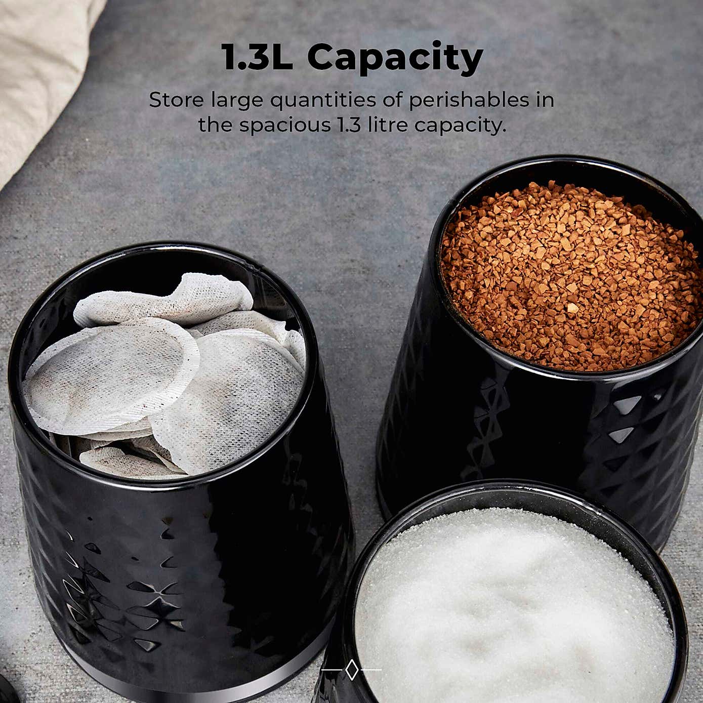 TOWER Solitaire Set of 3 Canisters