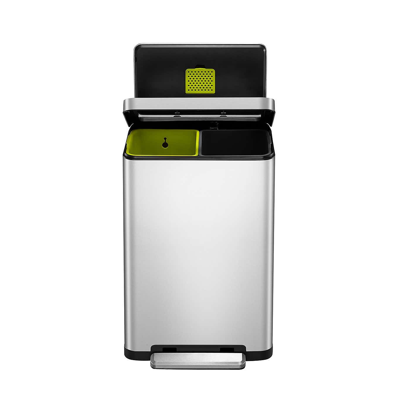 EKO X Cube 20/20L Stainless Steel Recycling Bin