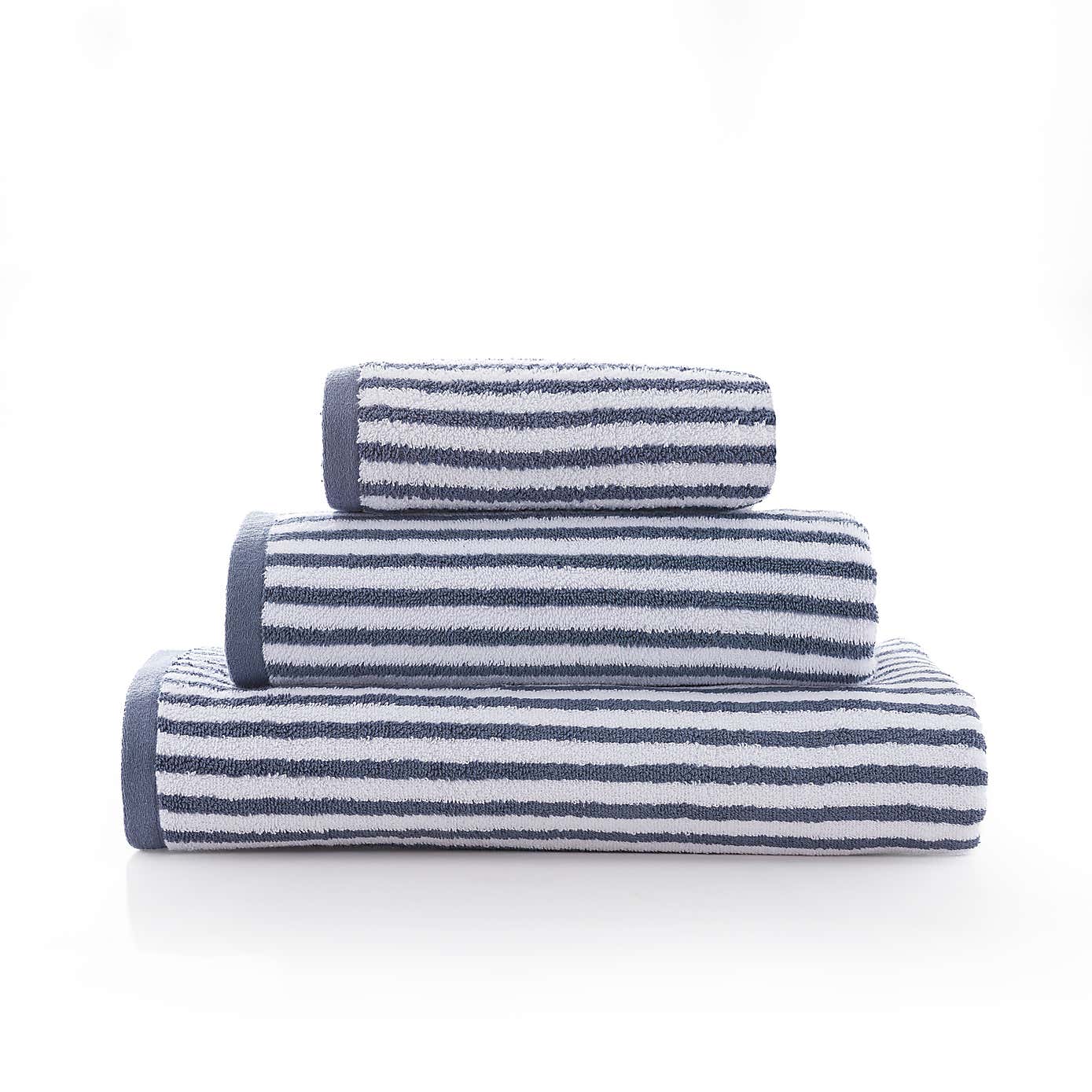 Reversible Striped Cotton Towel