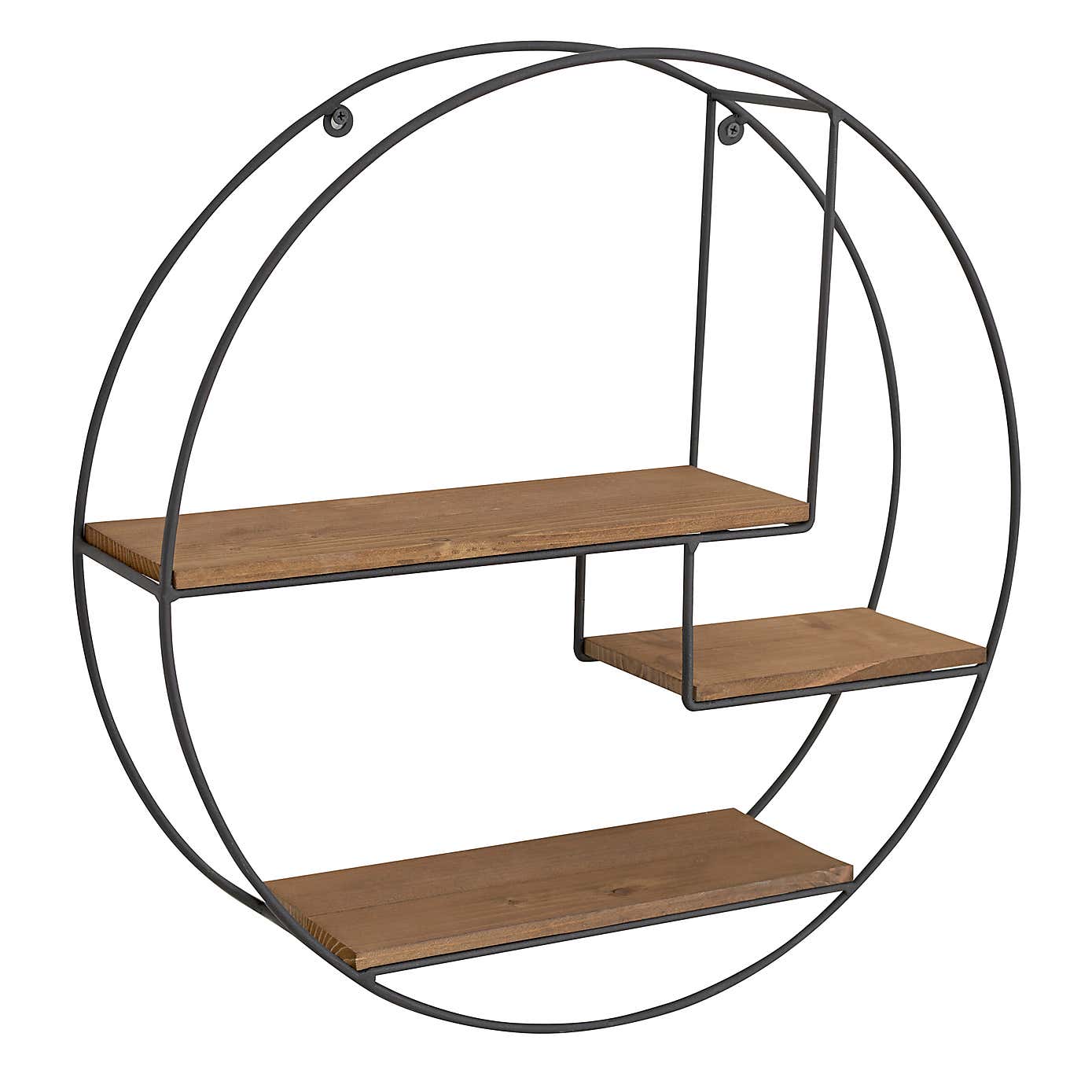 Industrial Large Circle Shelf