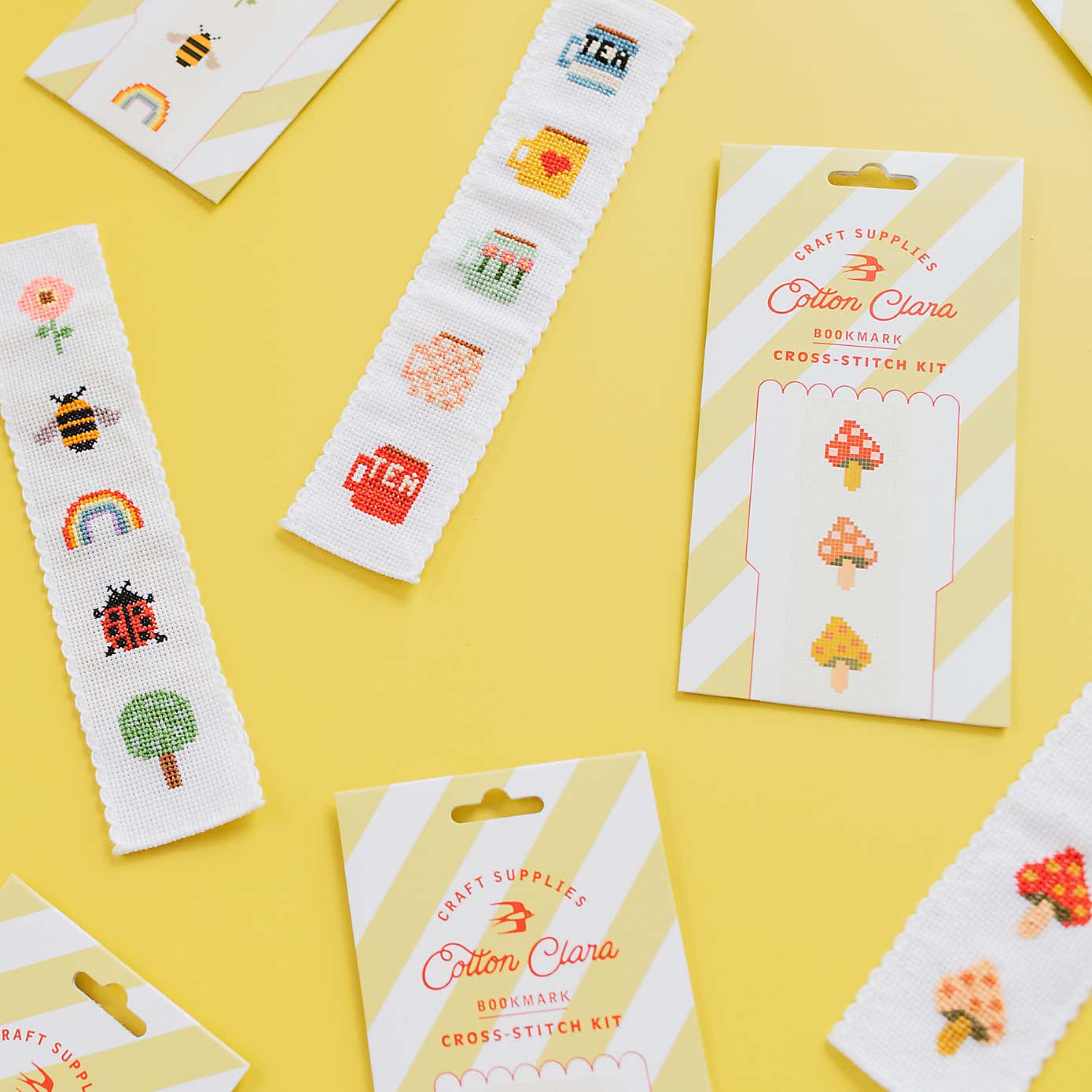 Cotton Clara Nature Bookmark Cross Stitch Kit