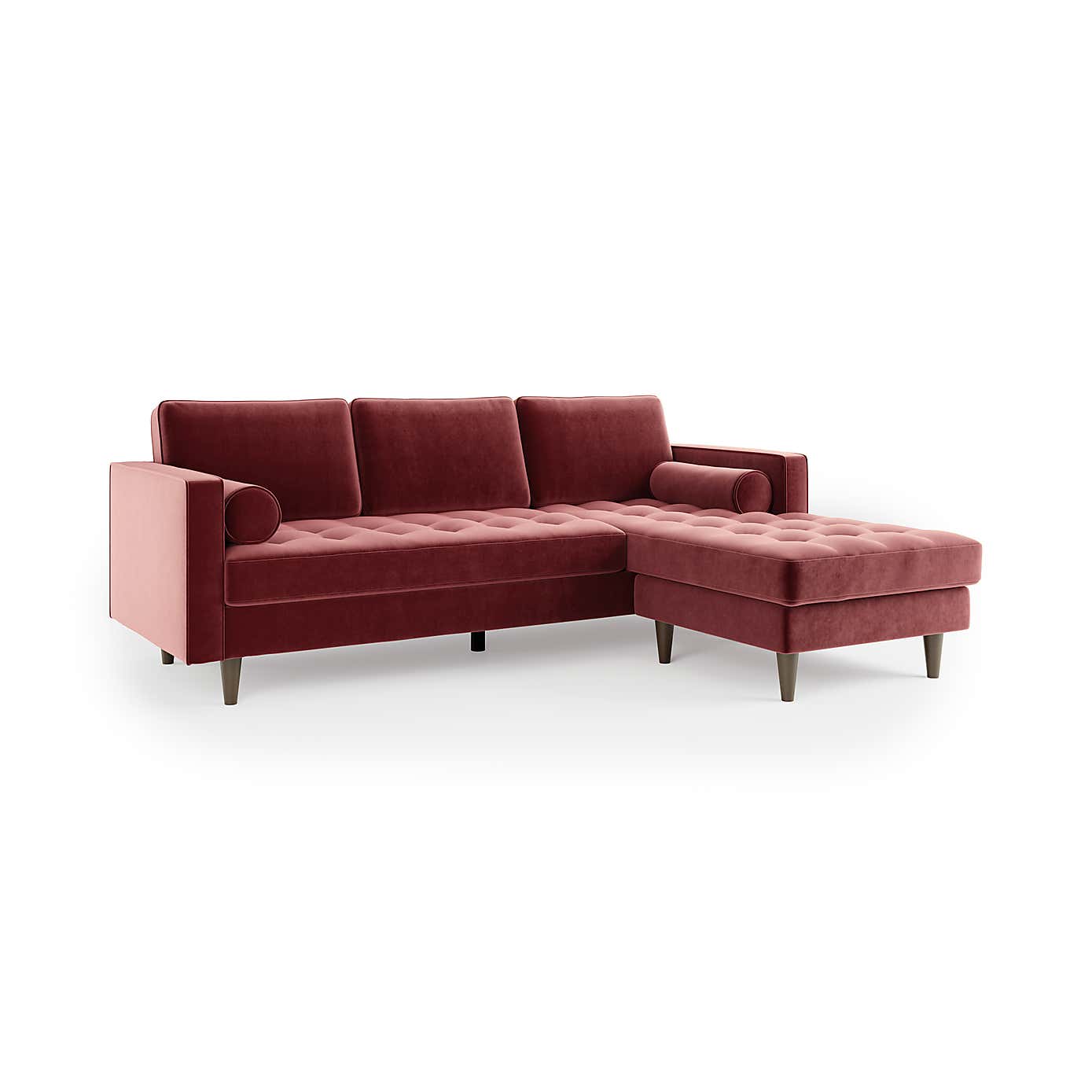 Zoe Velvet Corner Chaise Sofa