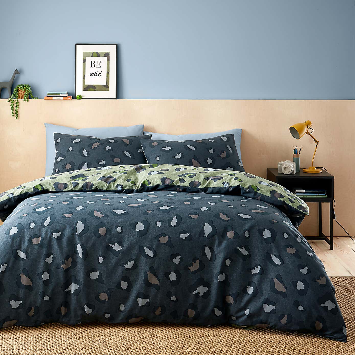 Leopard Duvet Cover and Pillowcase Set